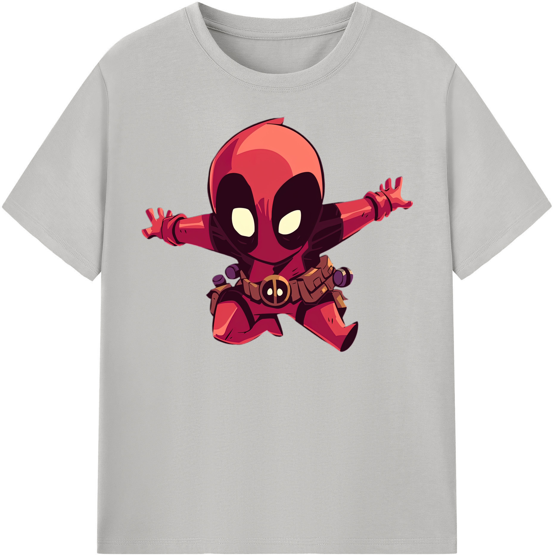 （画像用） Deadpool デッドプール レディースカジュアルプリントTシャツ（綿100％）