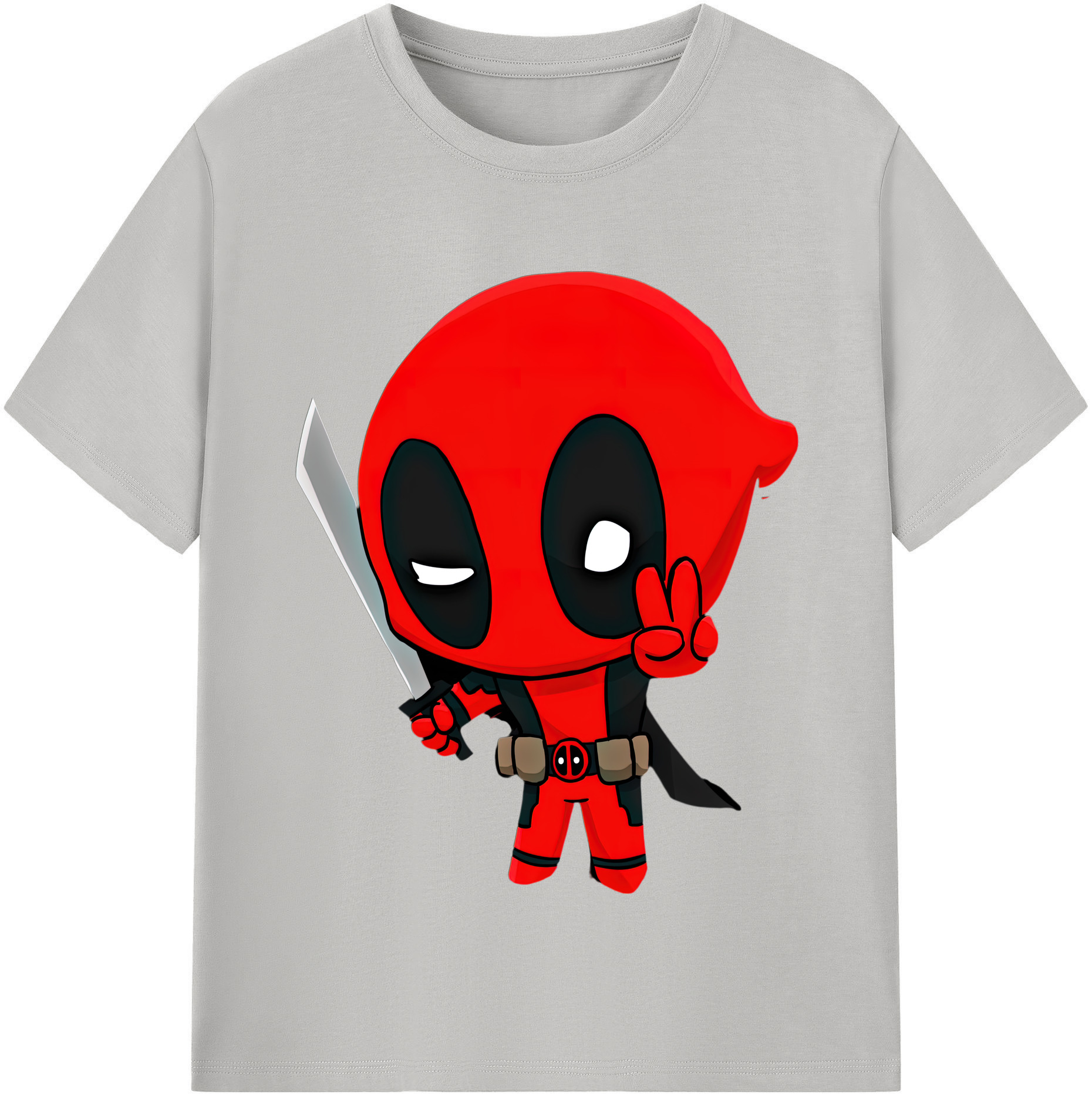 （画像用） Deadpool デッドプール レディースカジュアルプリントTシャツ（綿100％）
