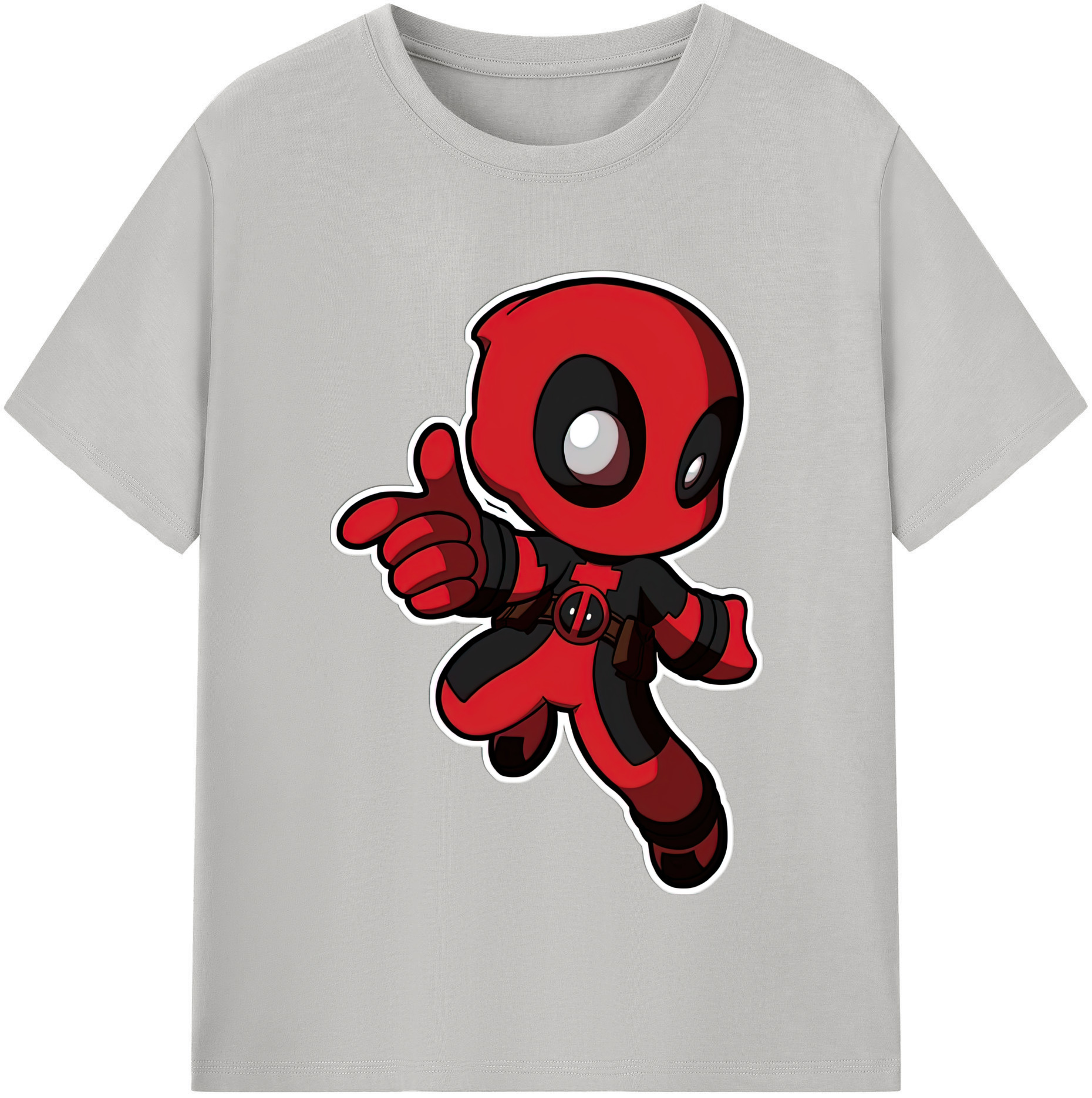 （画像用） Deadpool デッドプール レディースカジュアルプリントTシャツ（綿100％）