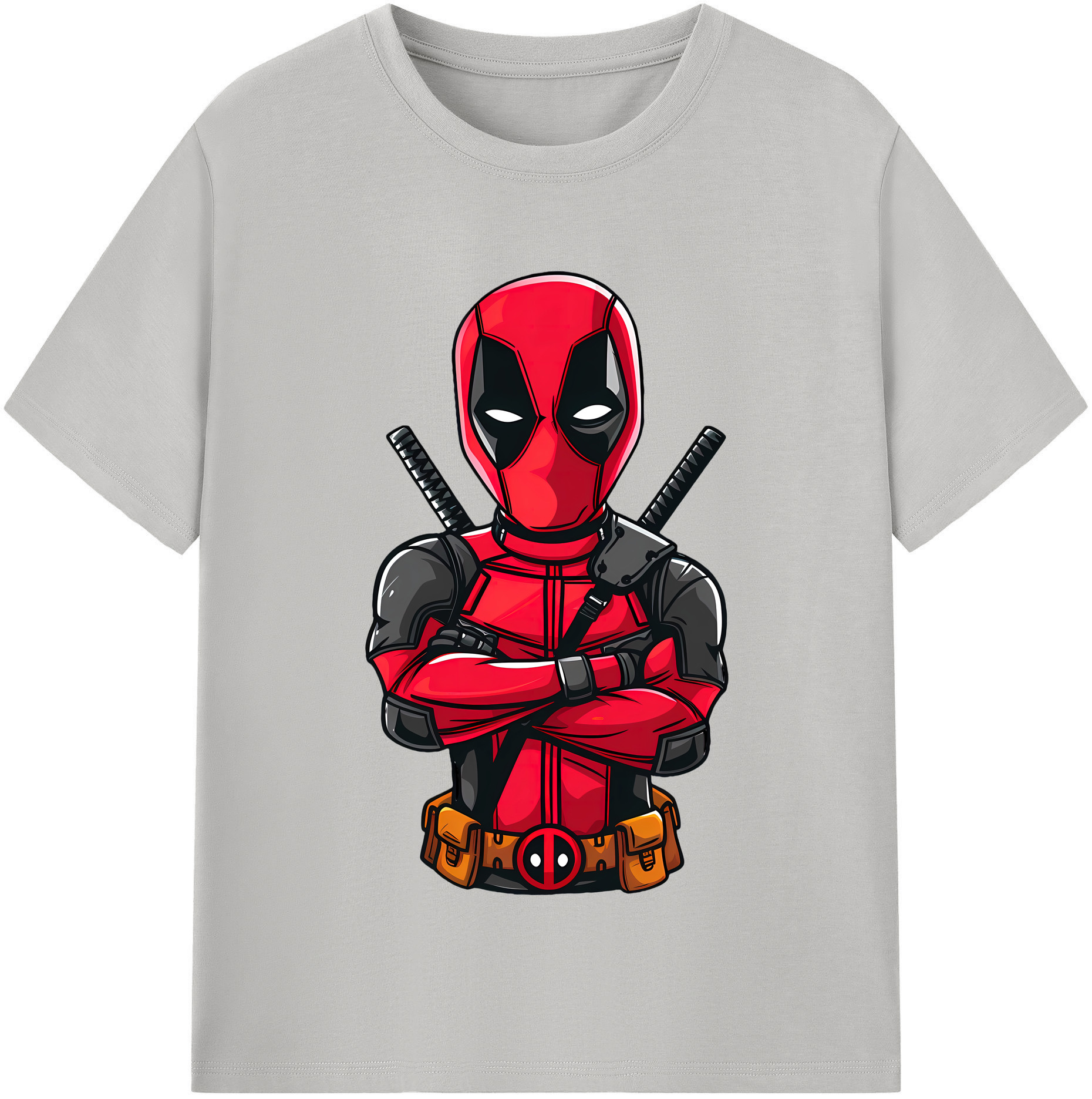 （画像用） Deadpool デッドプール レディースカジュアルプリントTシャツ（綿100％）