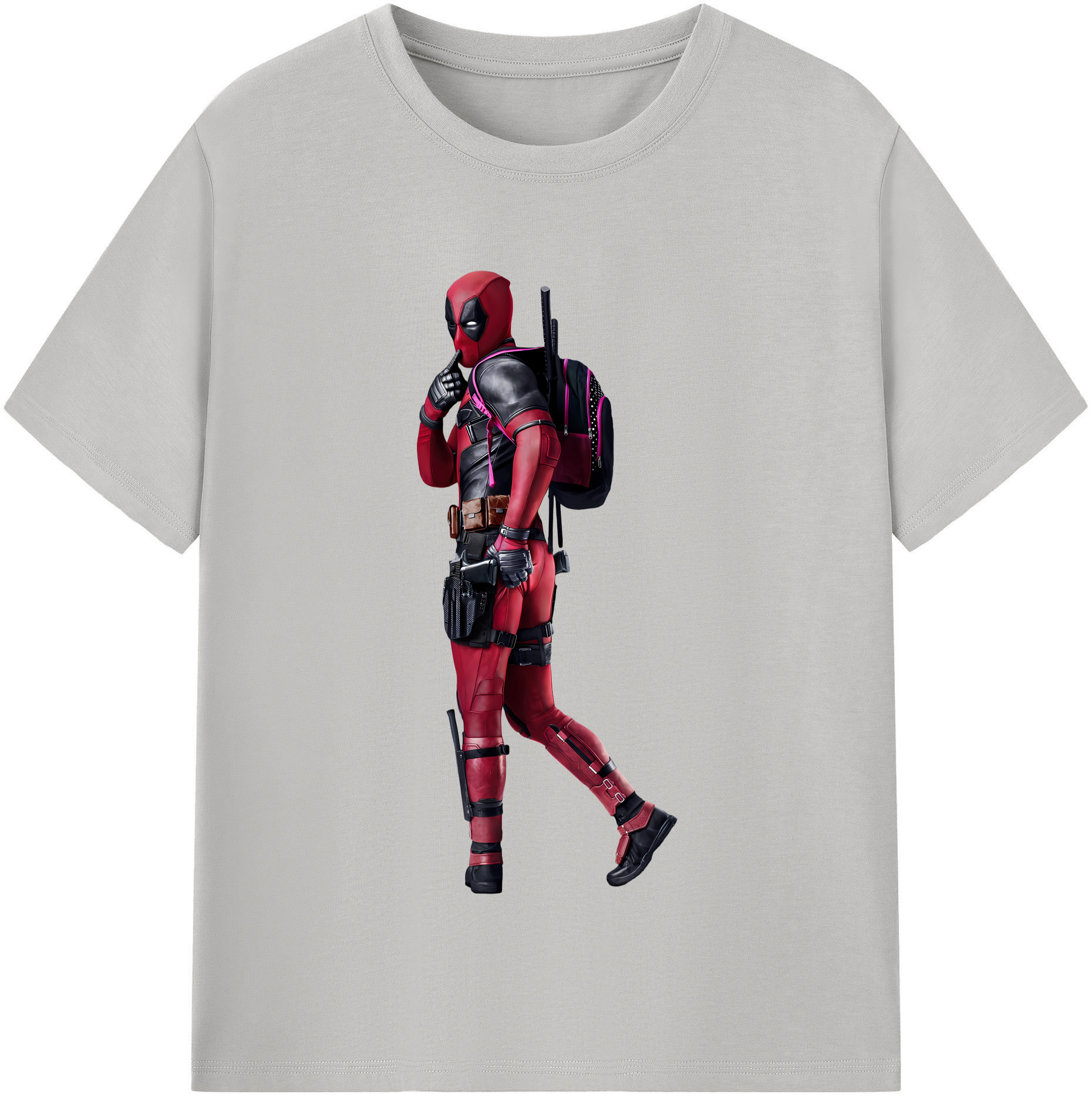 （画像用） Deadpool デッドプール レディースカジュアルプリントTシャツ（綿100％）