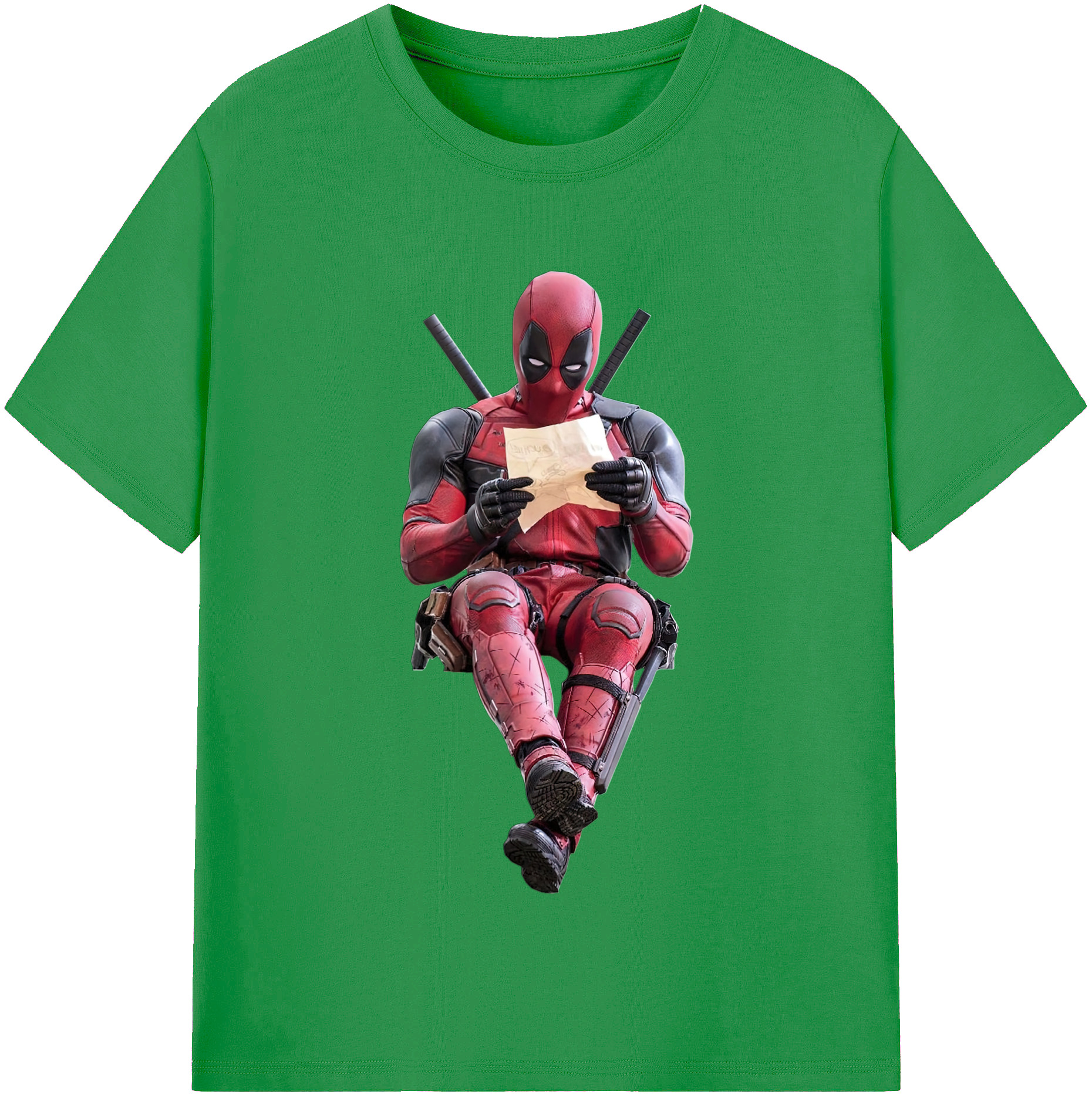 （画像用） Deadpool デッドプール レディースカジュアルプリントTシャツ（綿100％）