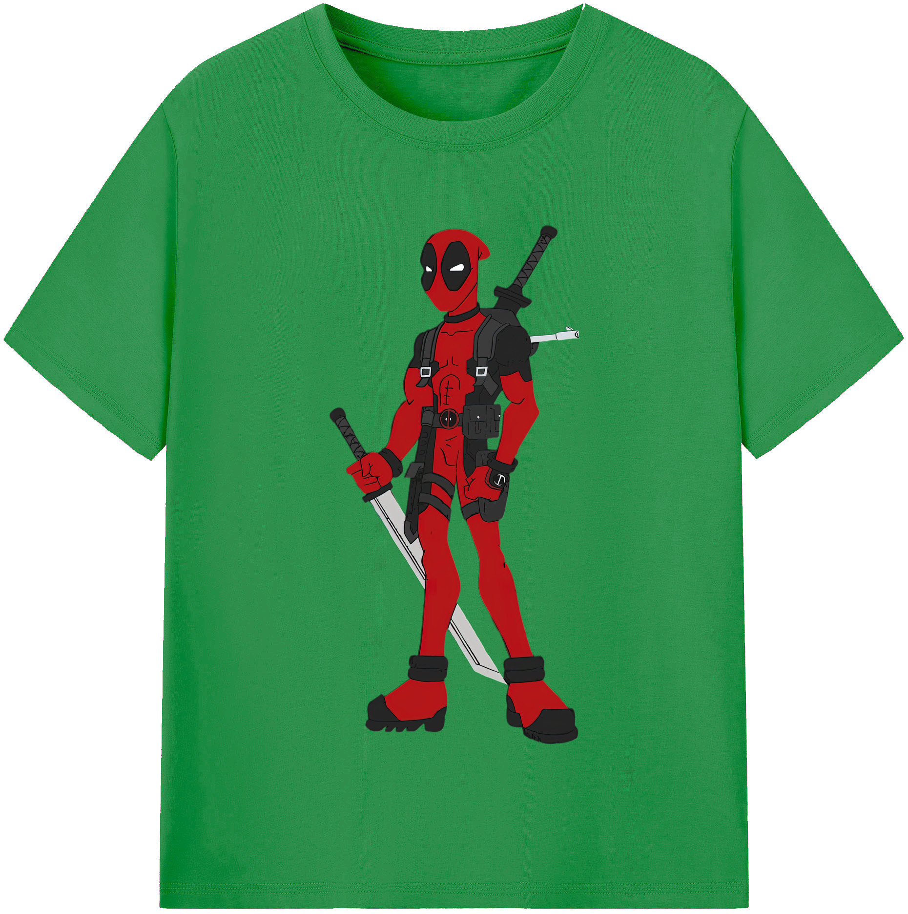 （画像用） Deadpool デッドプール レディースカジュアルプリントTシャツ（綿100％）