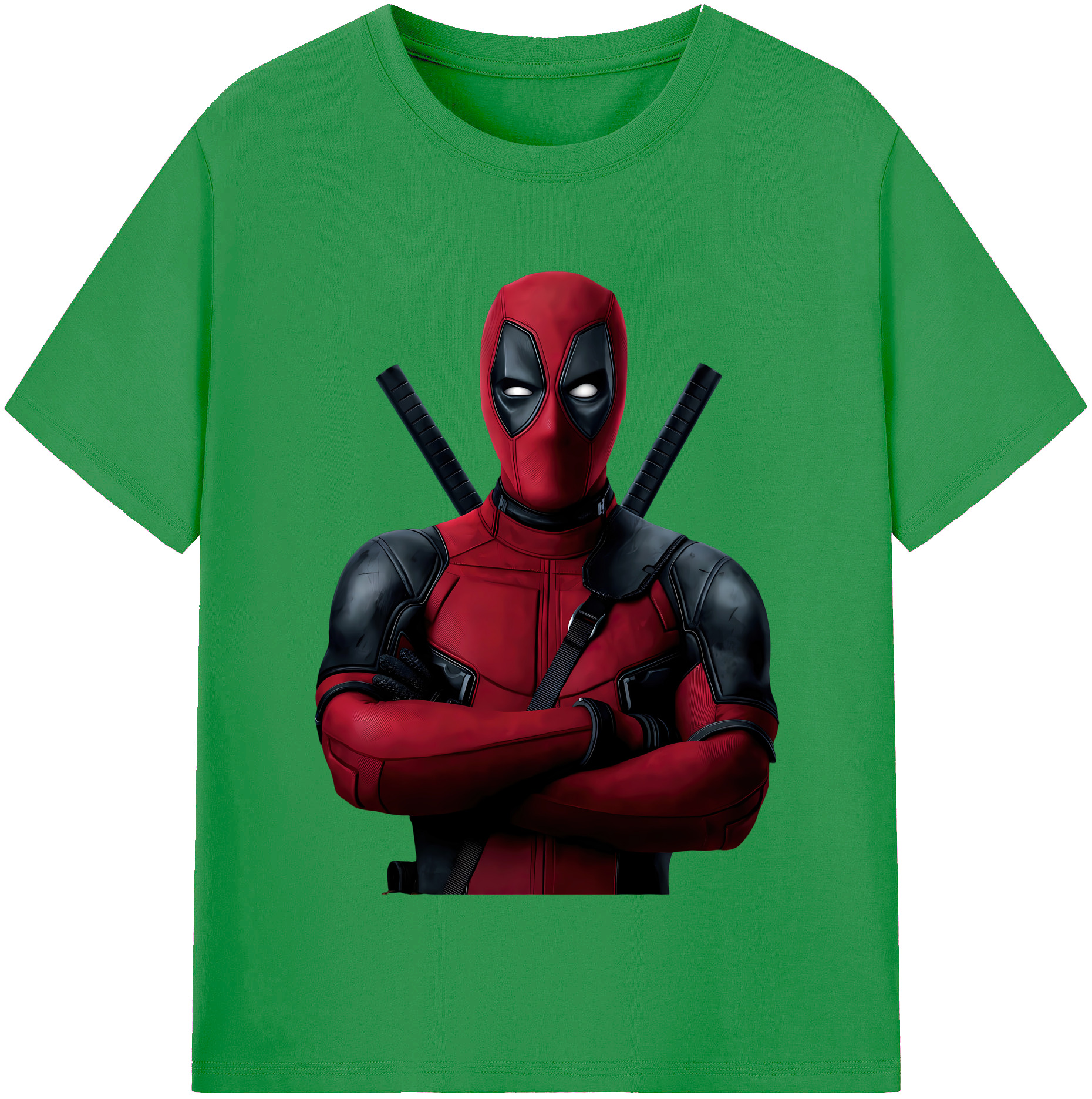 （画像用） Deadpool デッドプール レディースカジュアルプリントTシャツ（綿100％）