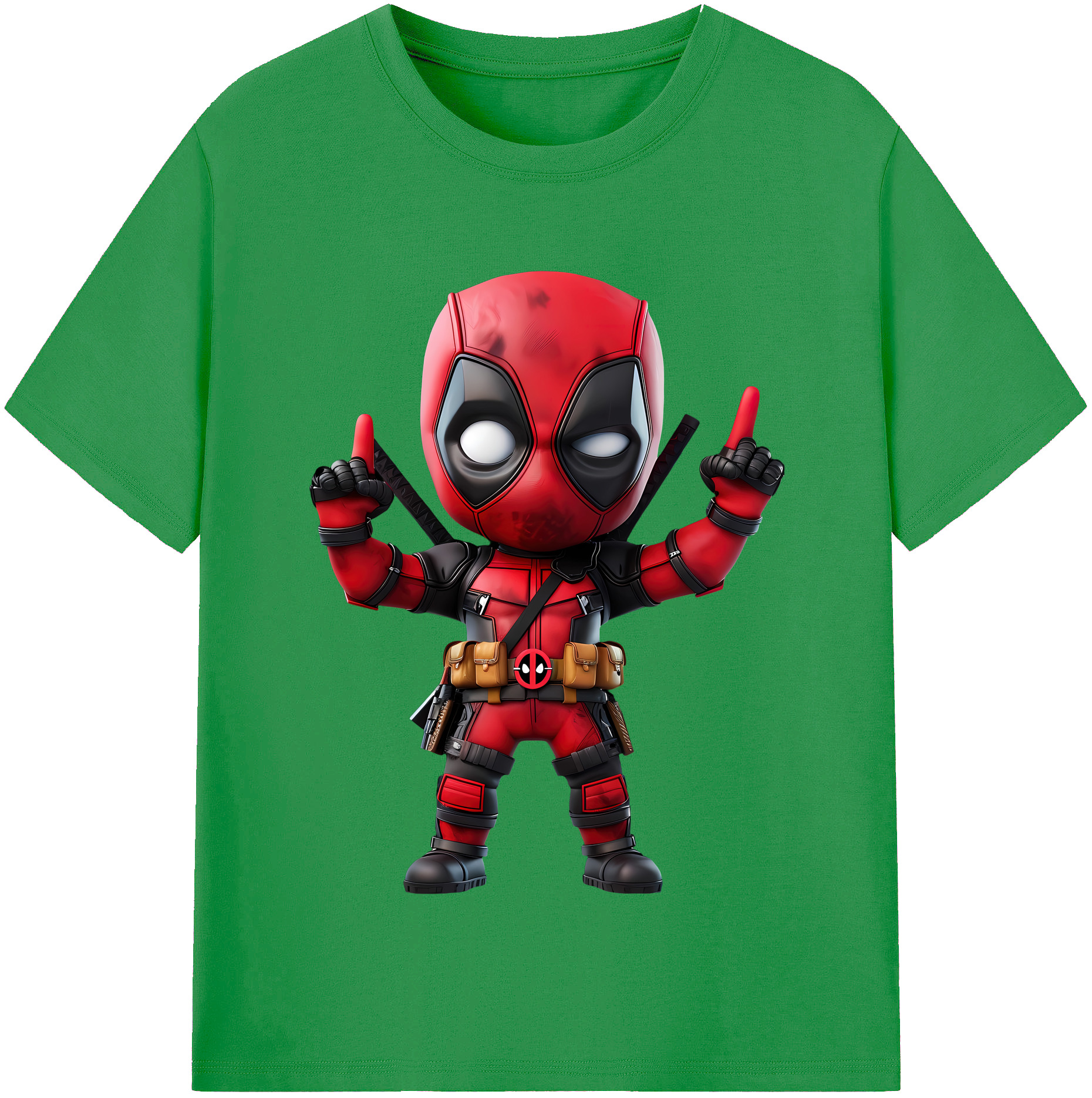 （画像用） Deadpool デッドプール レディースカジュアルプリントTシャツ（綿100％）