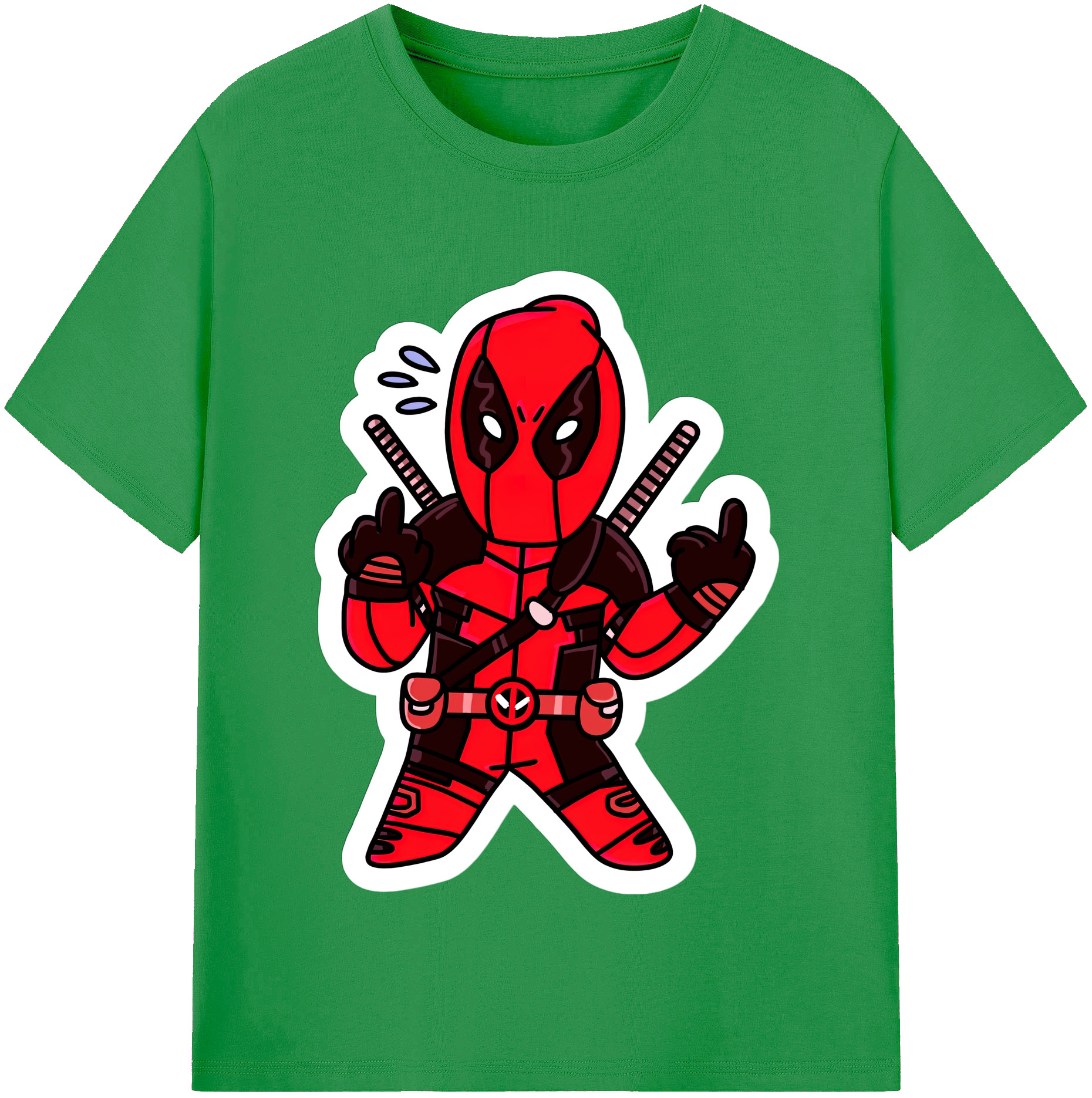 （画像用） Deadpool デッドプール レディースカジュアルプリントTシャツ（綿100％）