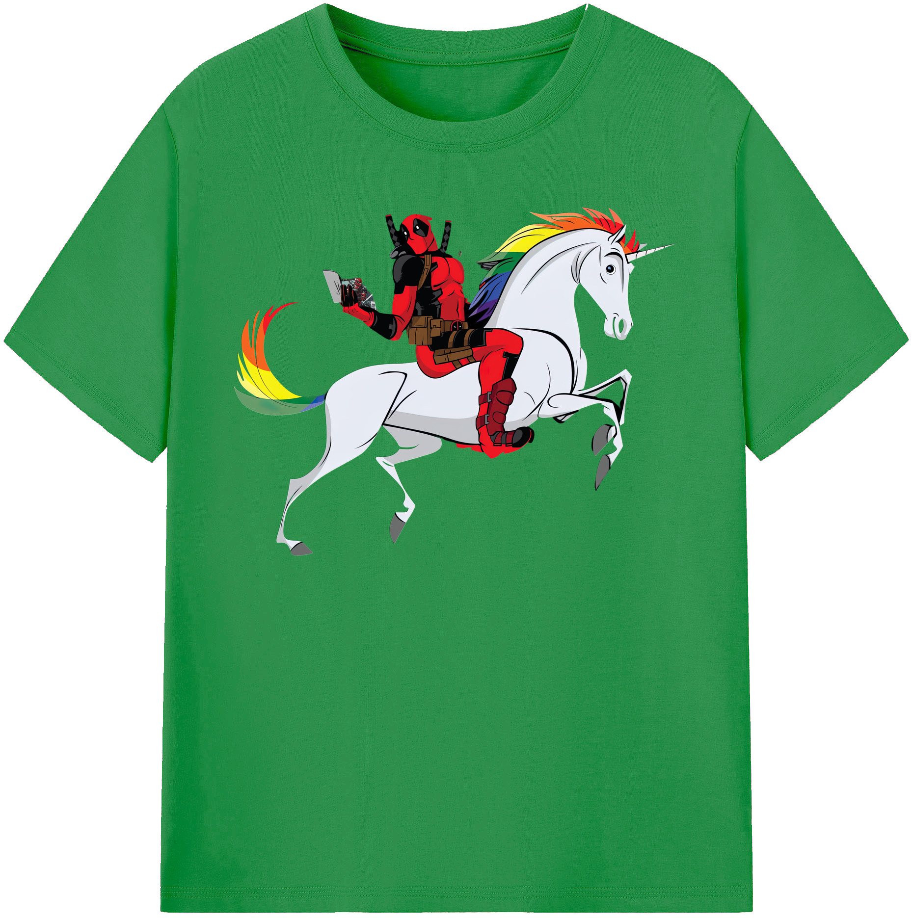 （画像用） Deadpool デッドプール レディースカジュアルプリントTシャツ（綿100％）