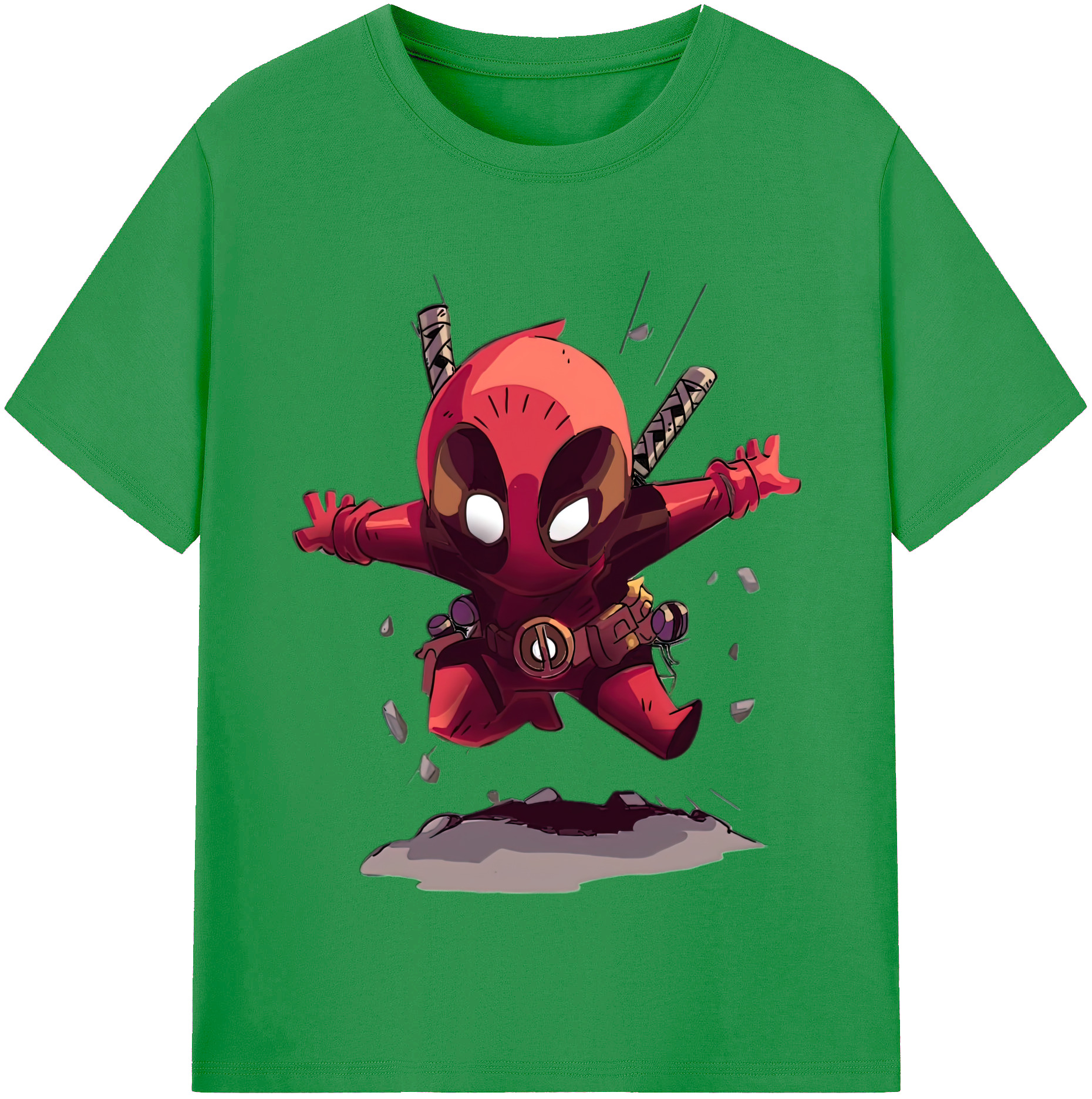 （画像用） Deadpool デッドプール レディースカジュアルプリントTシャツ（綿100％）