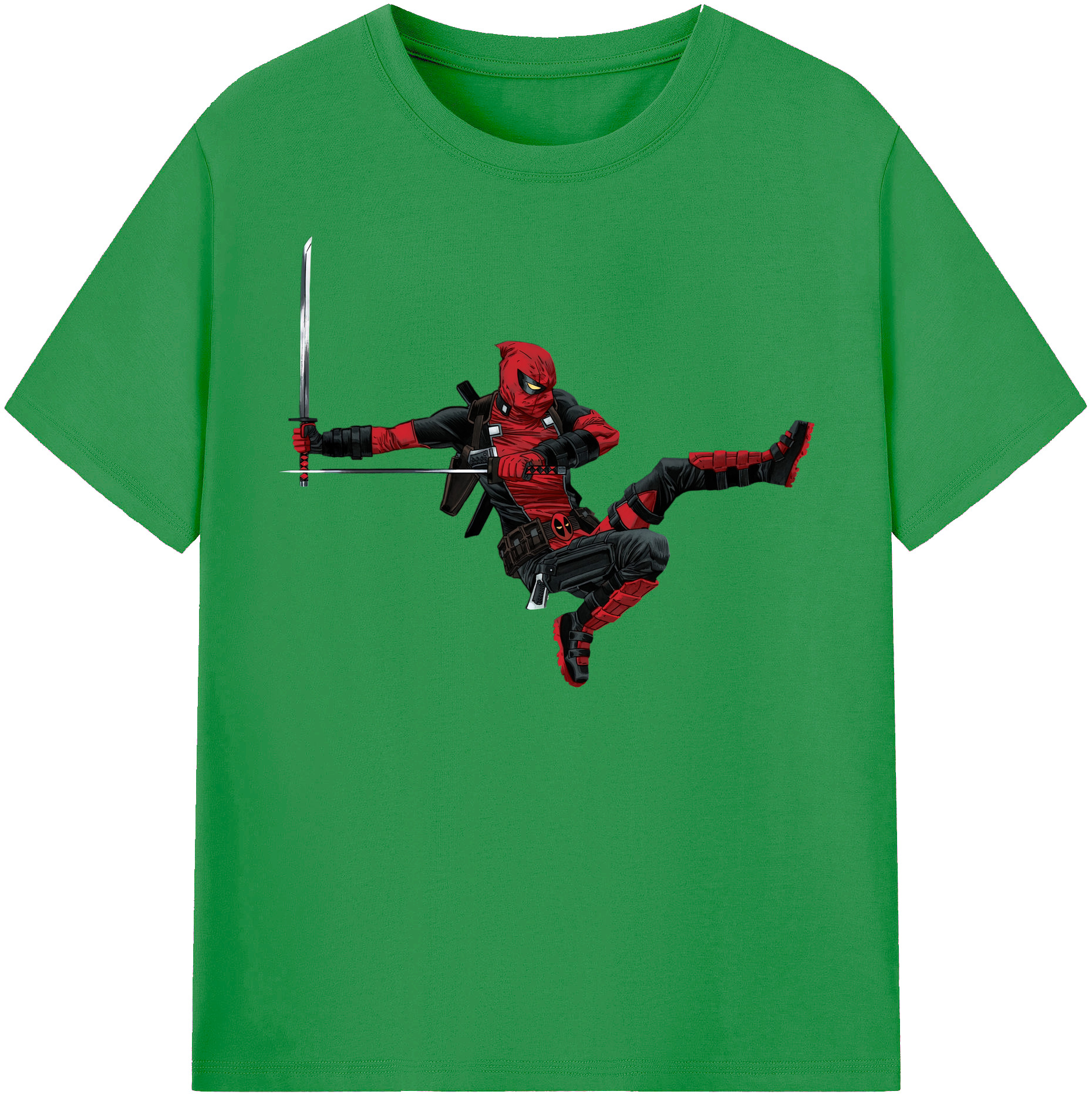（画像用） Deadpool デッドプール レディースカジュアルプリントTシャツ（綿100％）