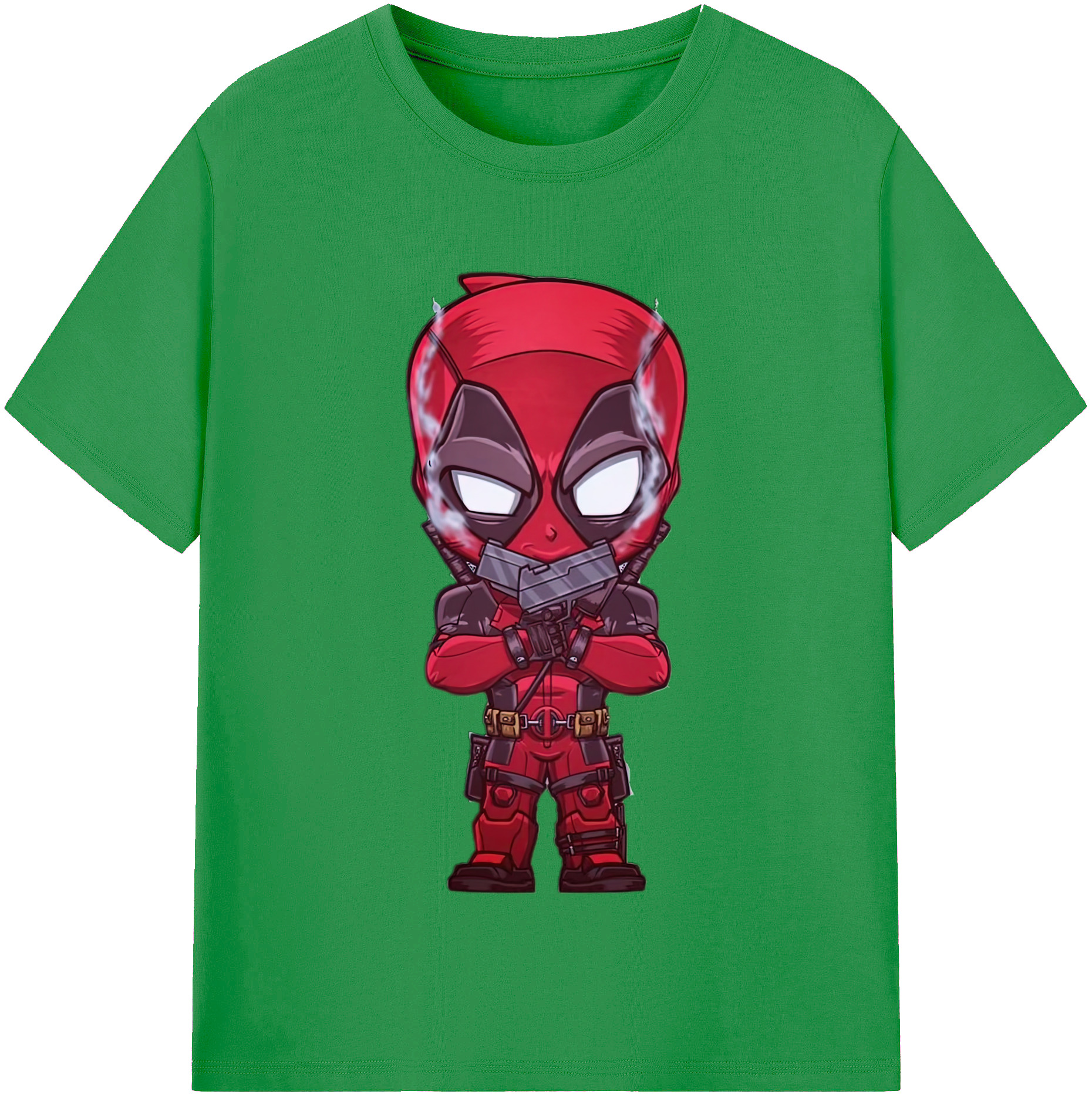 （画像用） Deadpool デッドプール レディースカジュアルプリントTシャツ（綿100％）