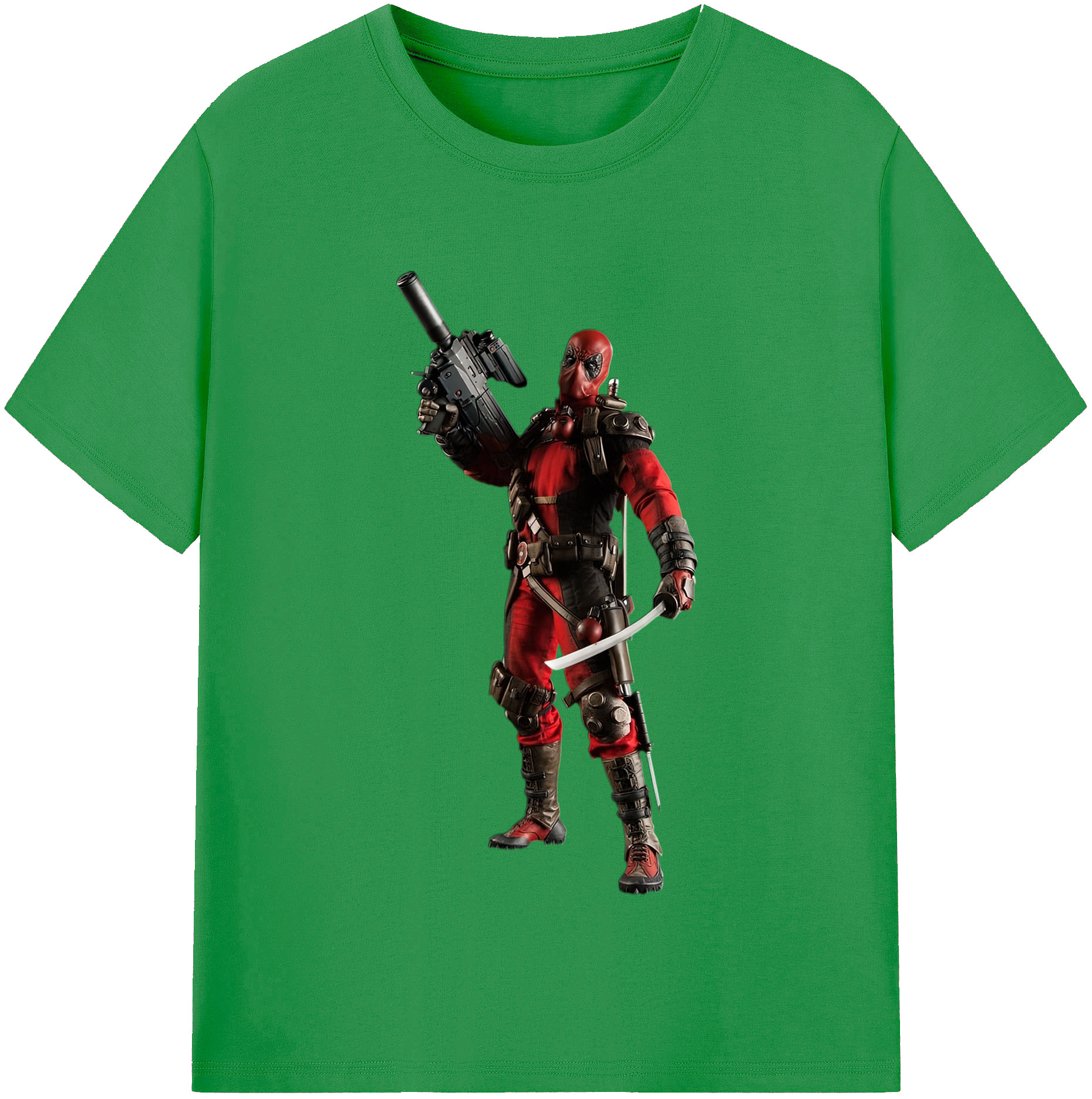 （画像用） Deadpool デッドプール レディースカジュアルプリントTシャツ（綿100％）