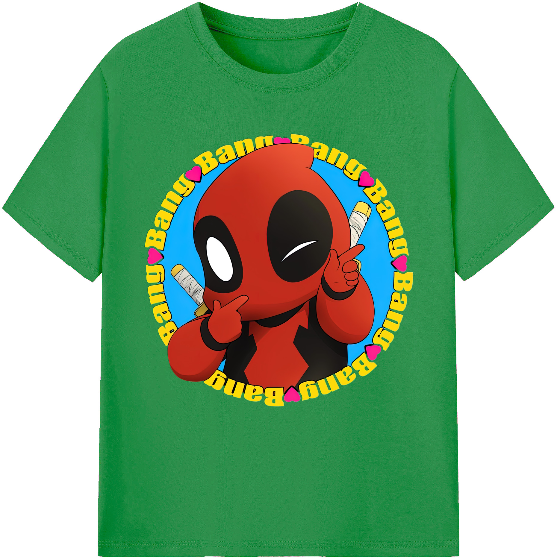 （画像用） Deadpool デッドプール レディースカジュアルプリントTシャツ（綿100％）
