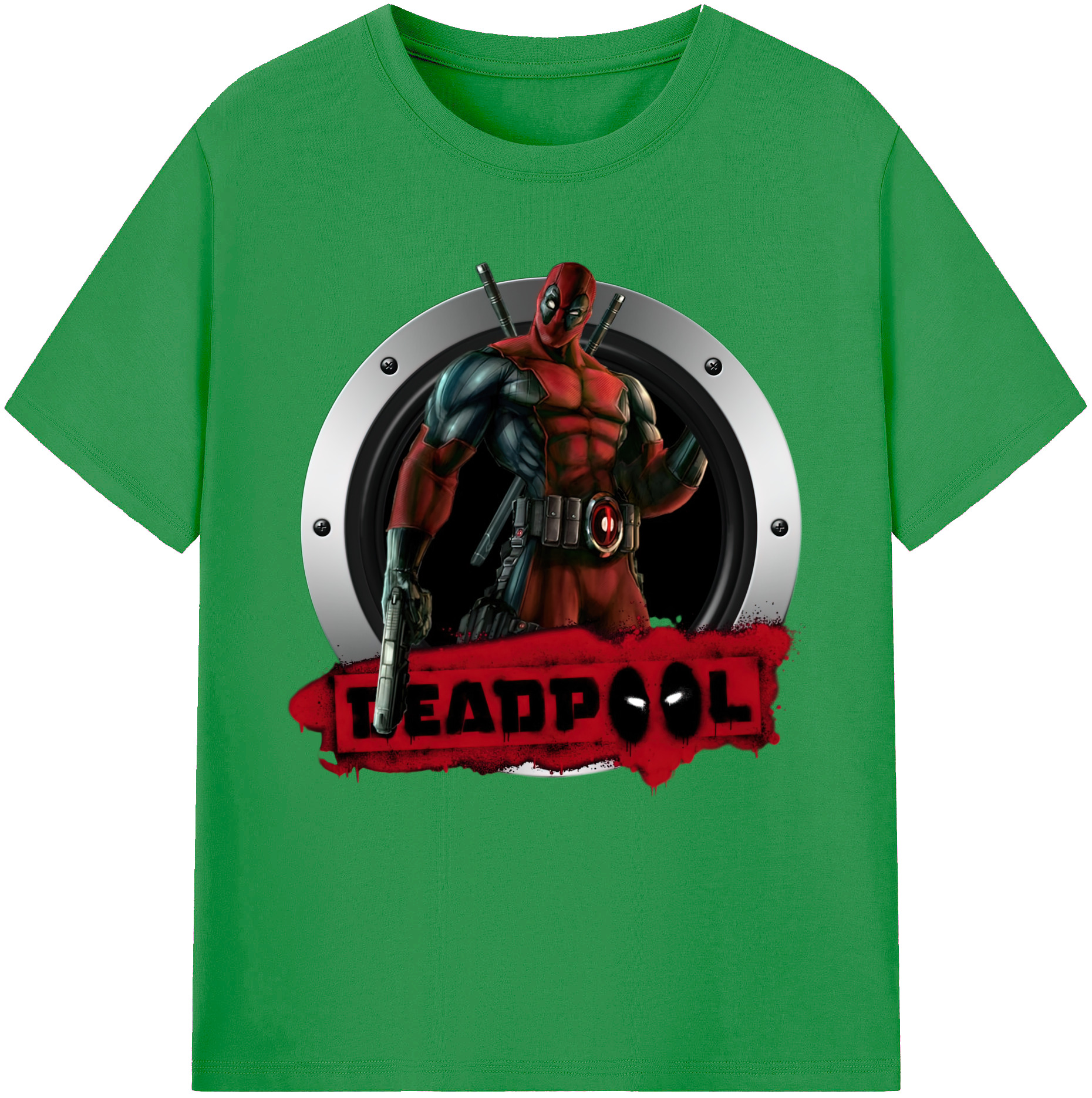 （画像用） Deadpool デッドプール レディースカジュアルプリントTシャツ（綿100％）