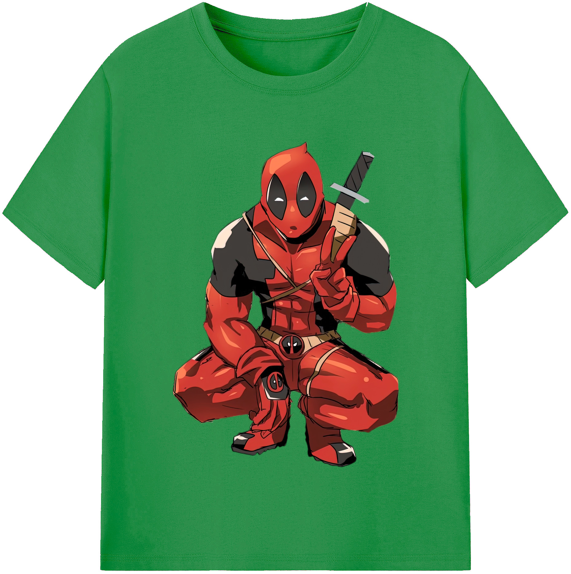 （画像用） Deadpool デッドプール レディースカジュアルプリントTシャツ（綿100％）