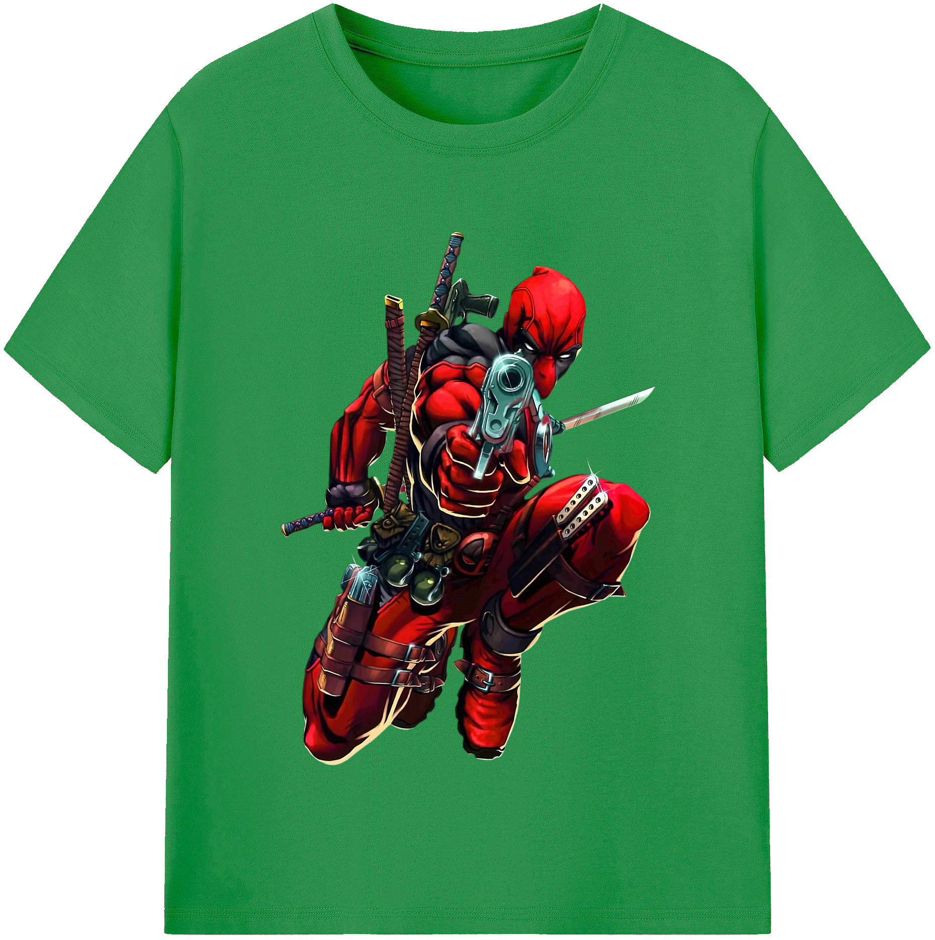 （画像用） Deadpool デッドプール レディースカジュアルプリントTシャツ（綿100％）