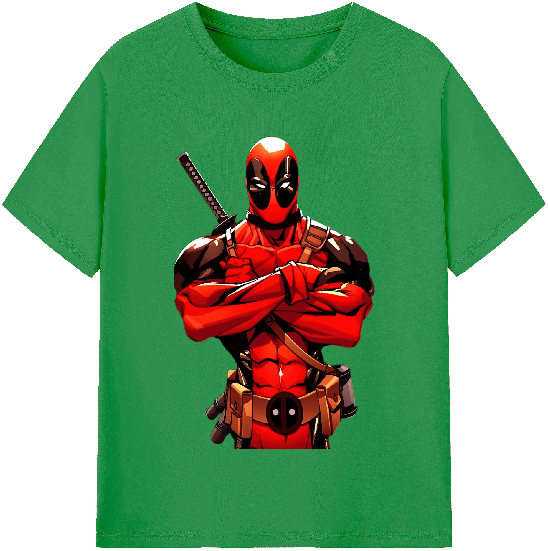 （画像用） Deadpool デッドプール レディースカジュアルプリントTシャツ（綿100％）