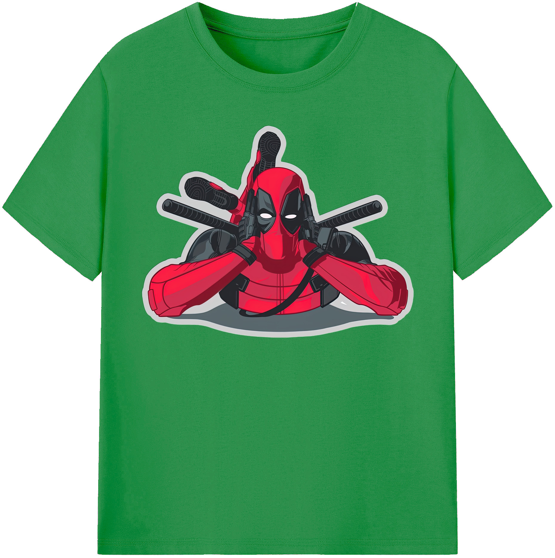 （画像用） Deadpool デッドプール レディースカジュアルプリントTシャツ（綿100％）