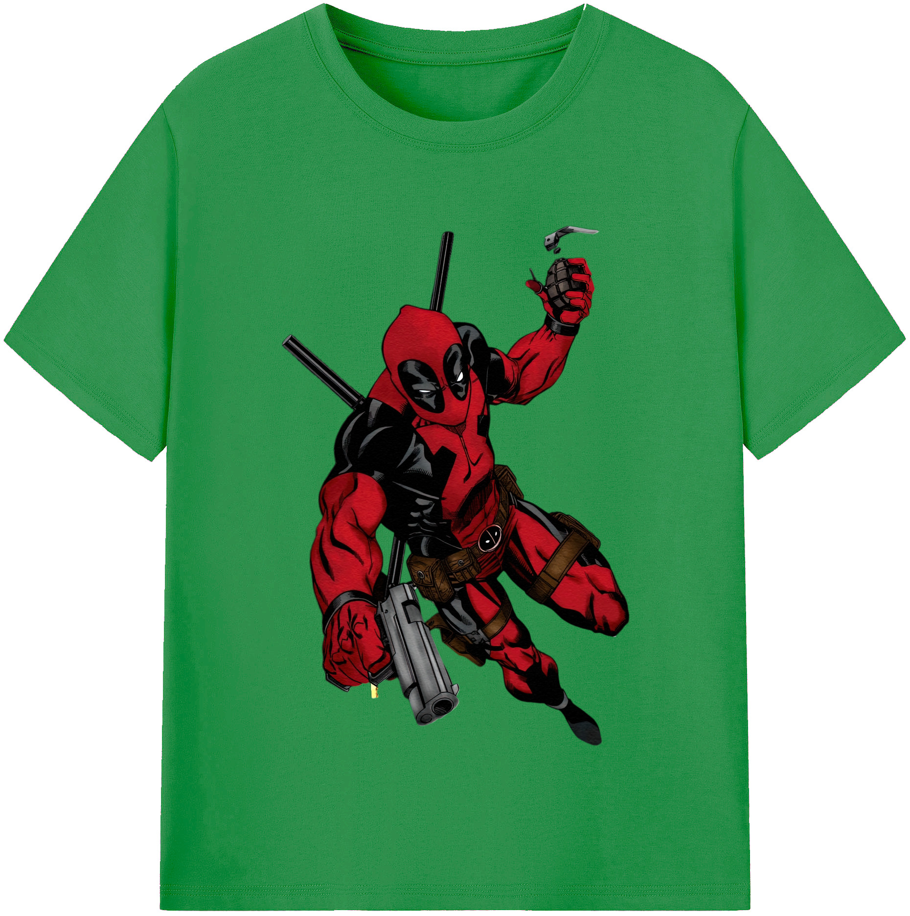 （画像用） Deadpool デッドプール レディースカジュアルプリントTシャツ（綿100％）