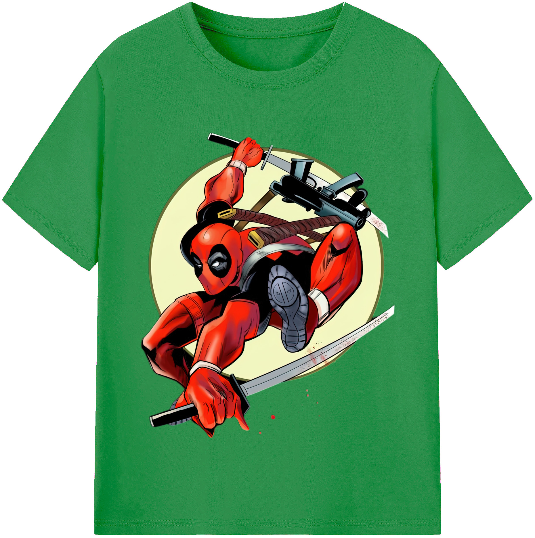 （画像用） Deadpool デッドプール レディースカジュアルプリントTシャツ（綿100％）