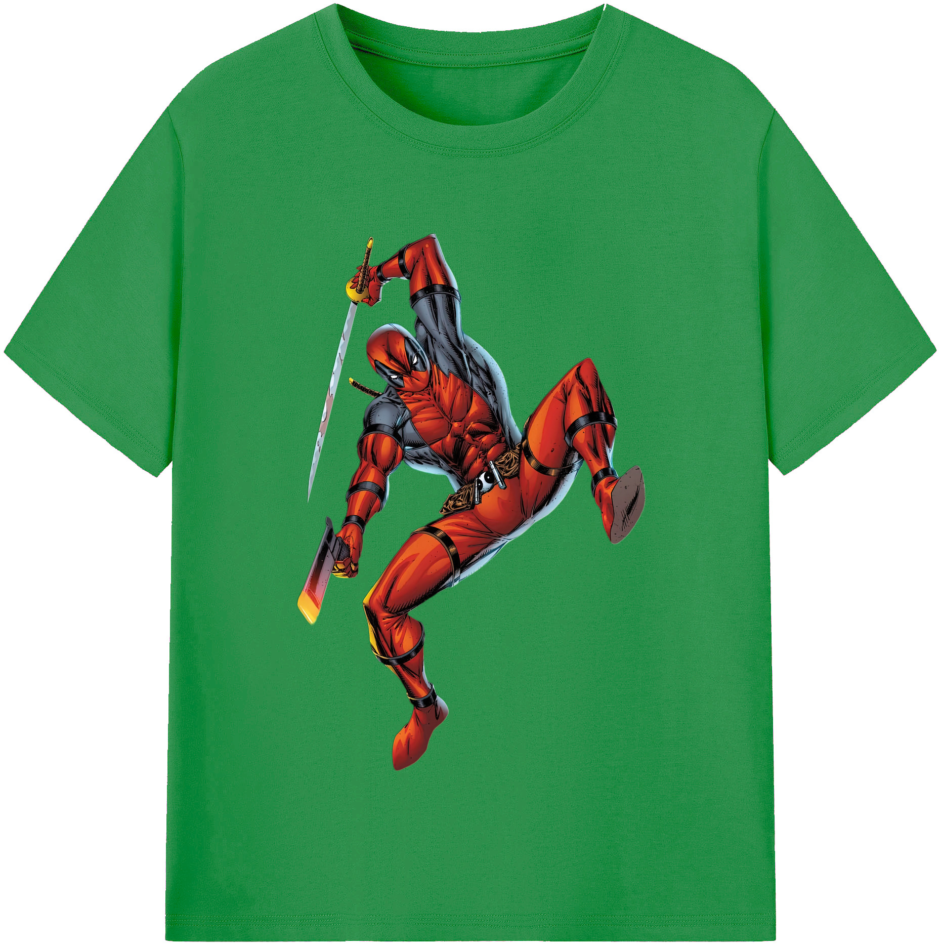 （画像用） Deadpool デッドプール レディースカジュアルプリントTシャツ（綿100％）