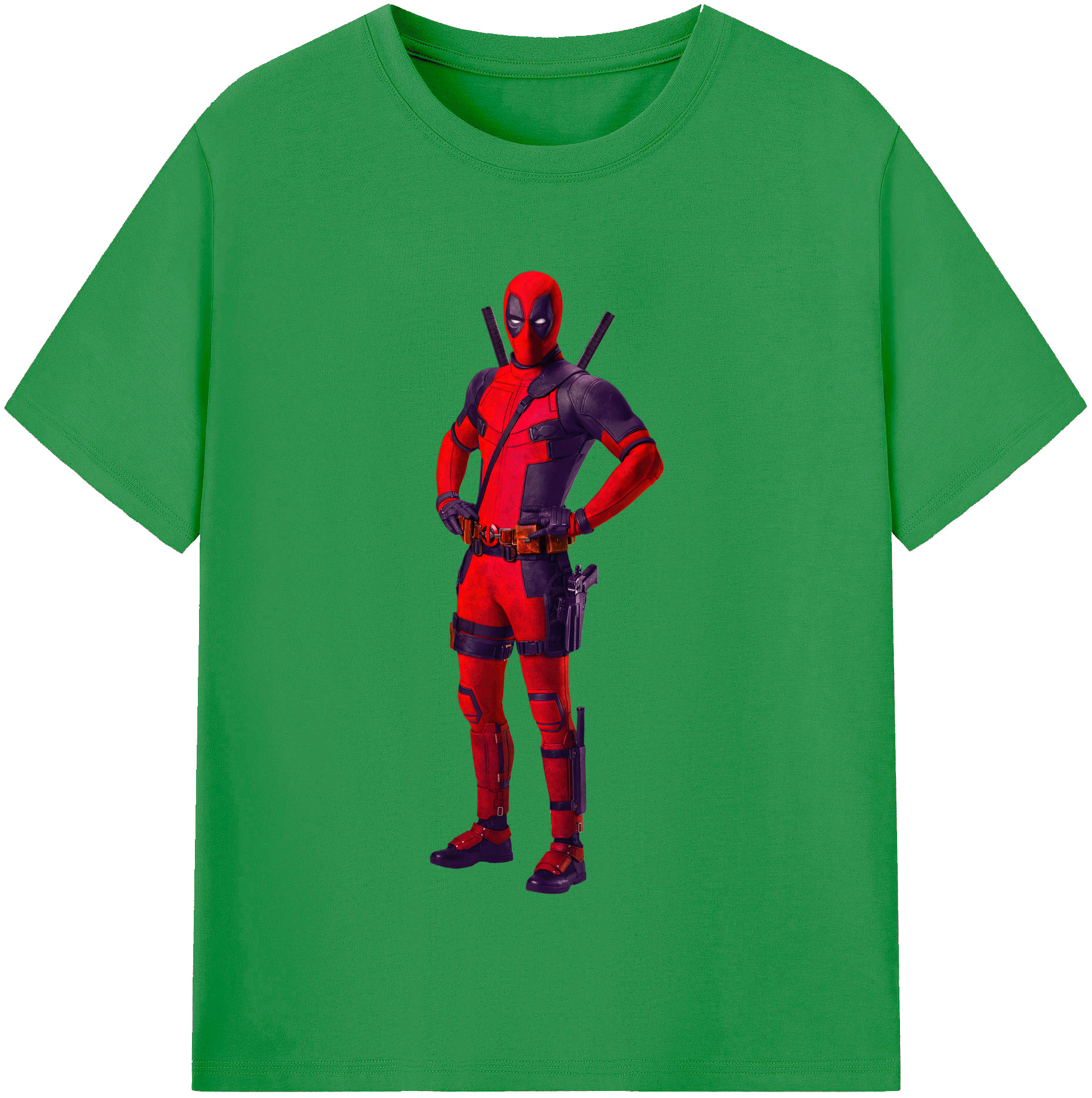 （画像用） Deadpool デッドプール レディースカジュアルプリントTシャツ（綿100％）