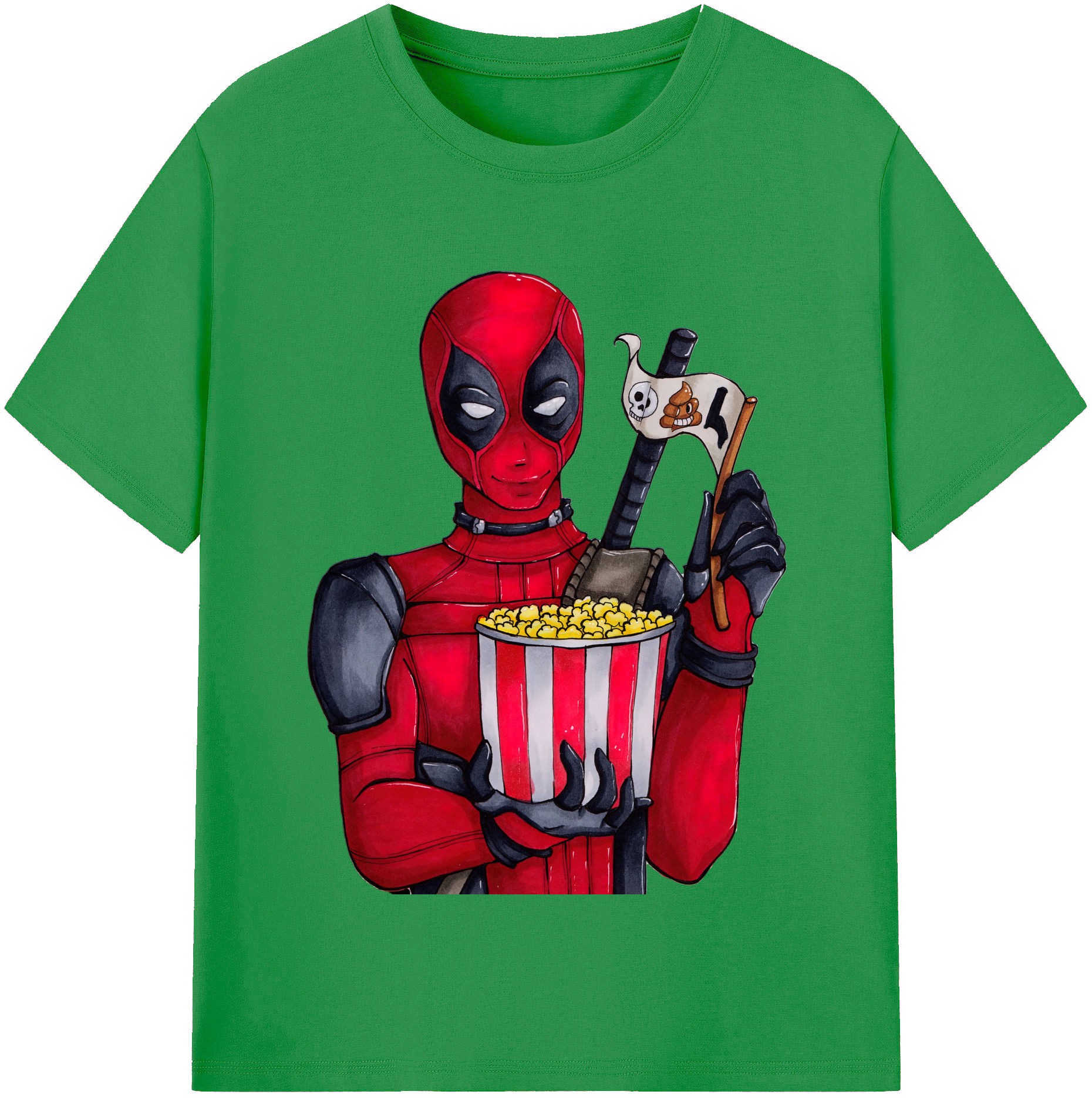 （画像用） Deadpool デッドプール レディースカジュアルプリントTシャツ（綿100％）