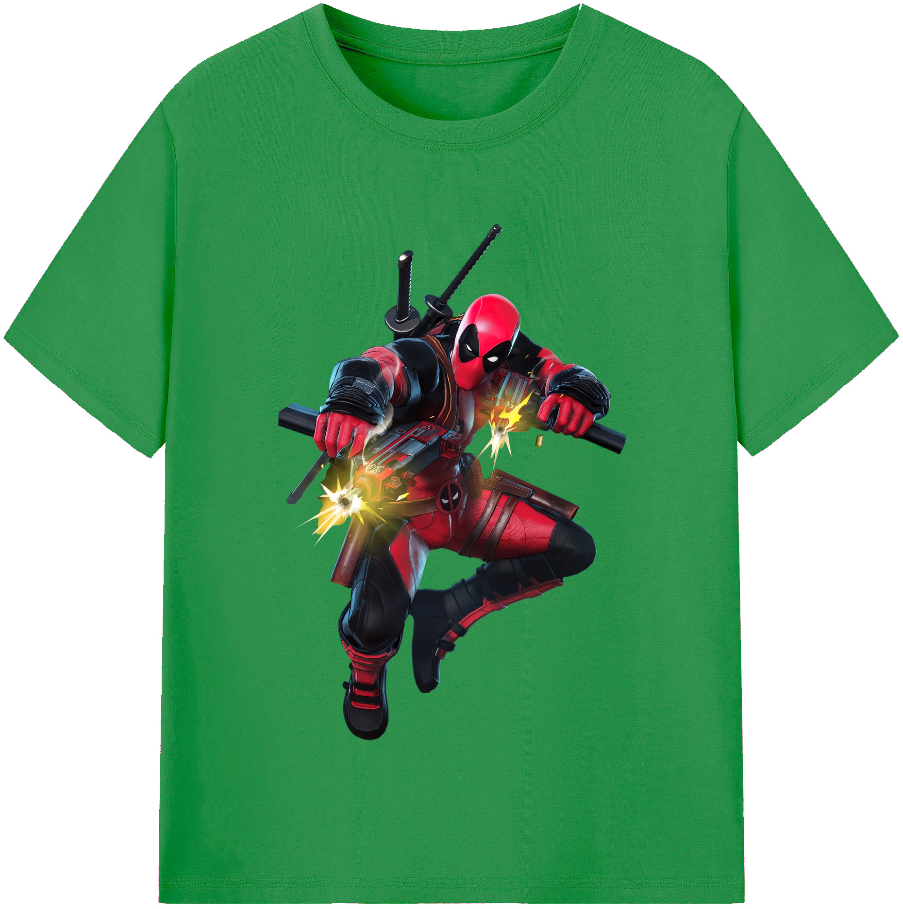 （画像用） Deadpool デッドプール レディースカジュアルプリントTシャツ（綿100％）