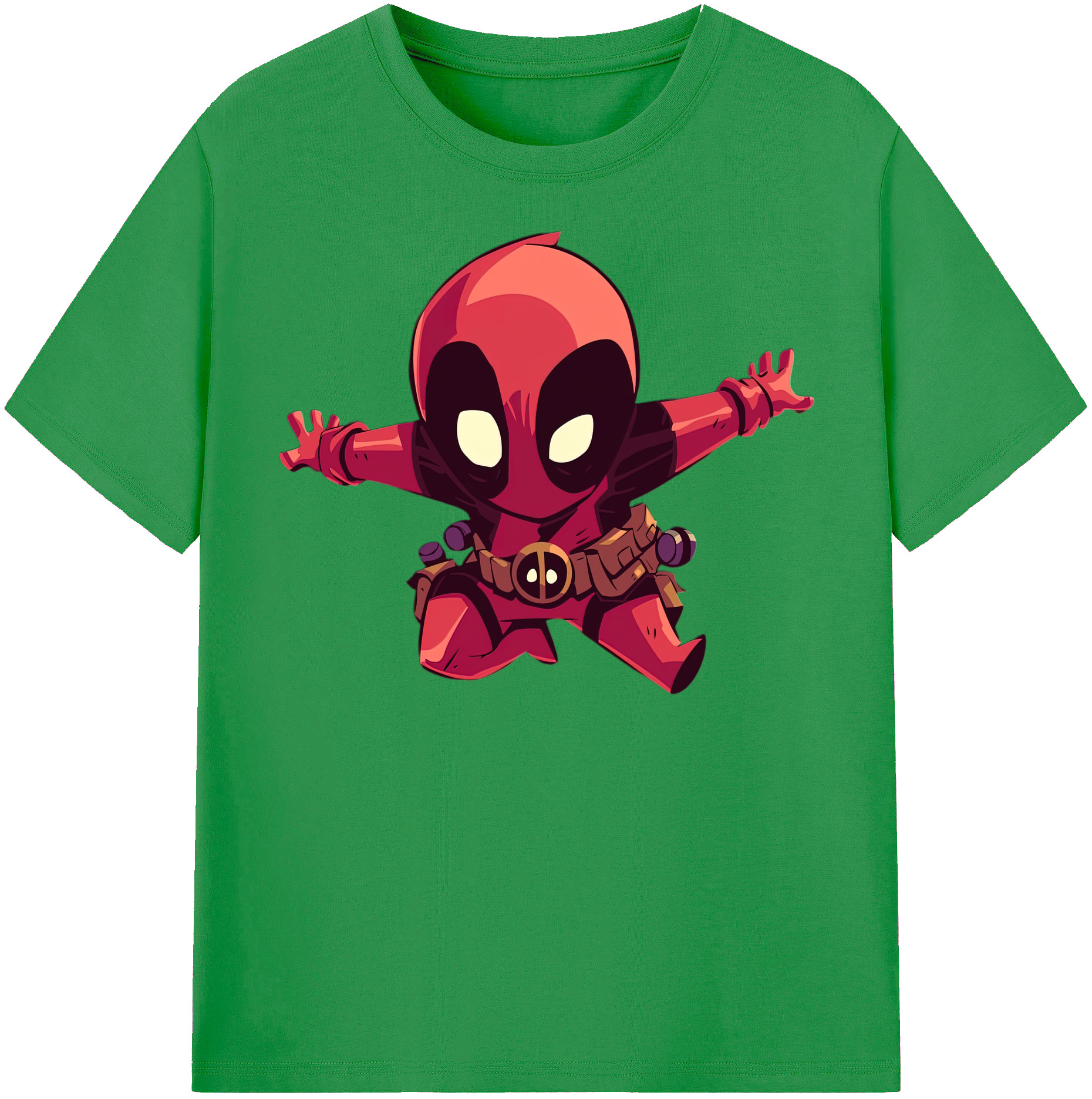（画像用） Deadpool デッドプール レディースカジュアルプリントTシャツ（綿100％）