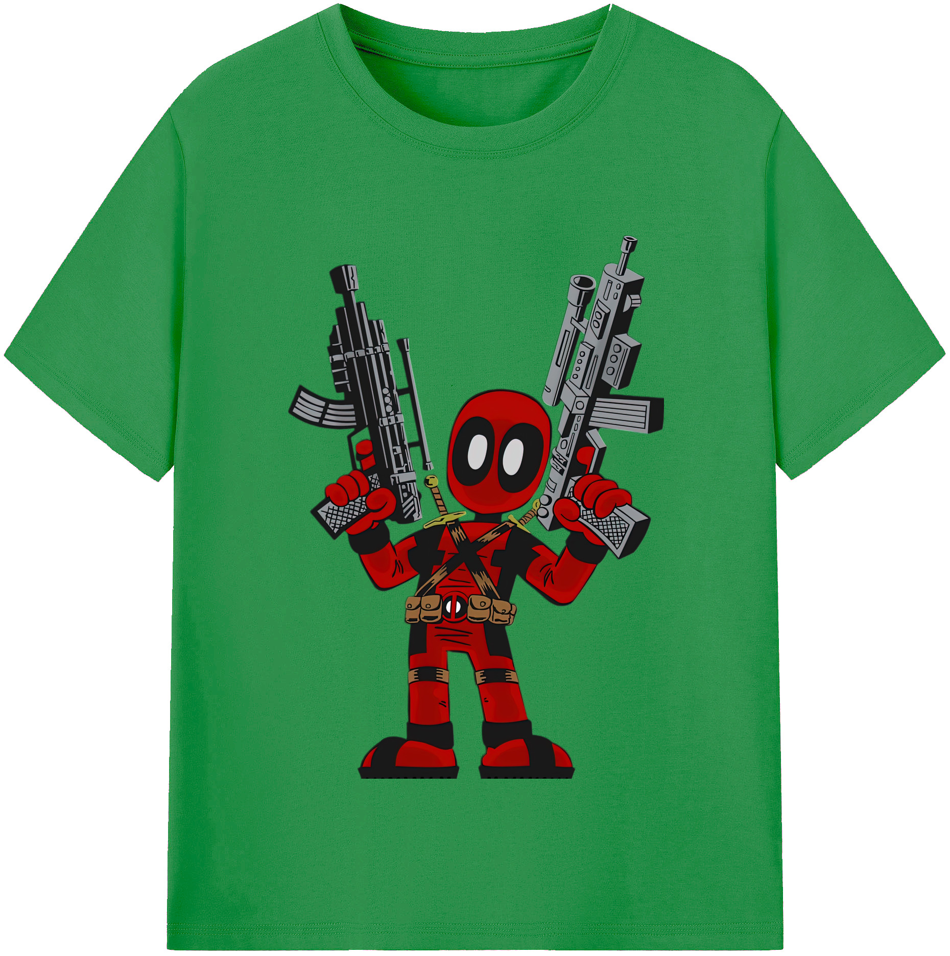 （画像用） Deadpool デッドプール レディースカジュアルプリントTシャツ（綿100％）