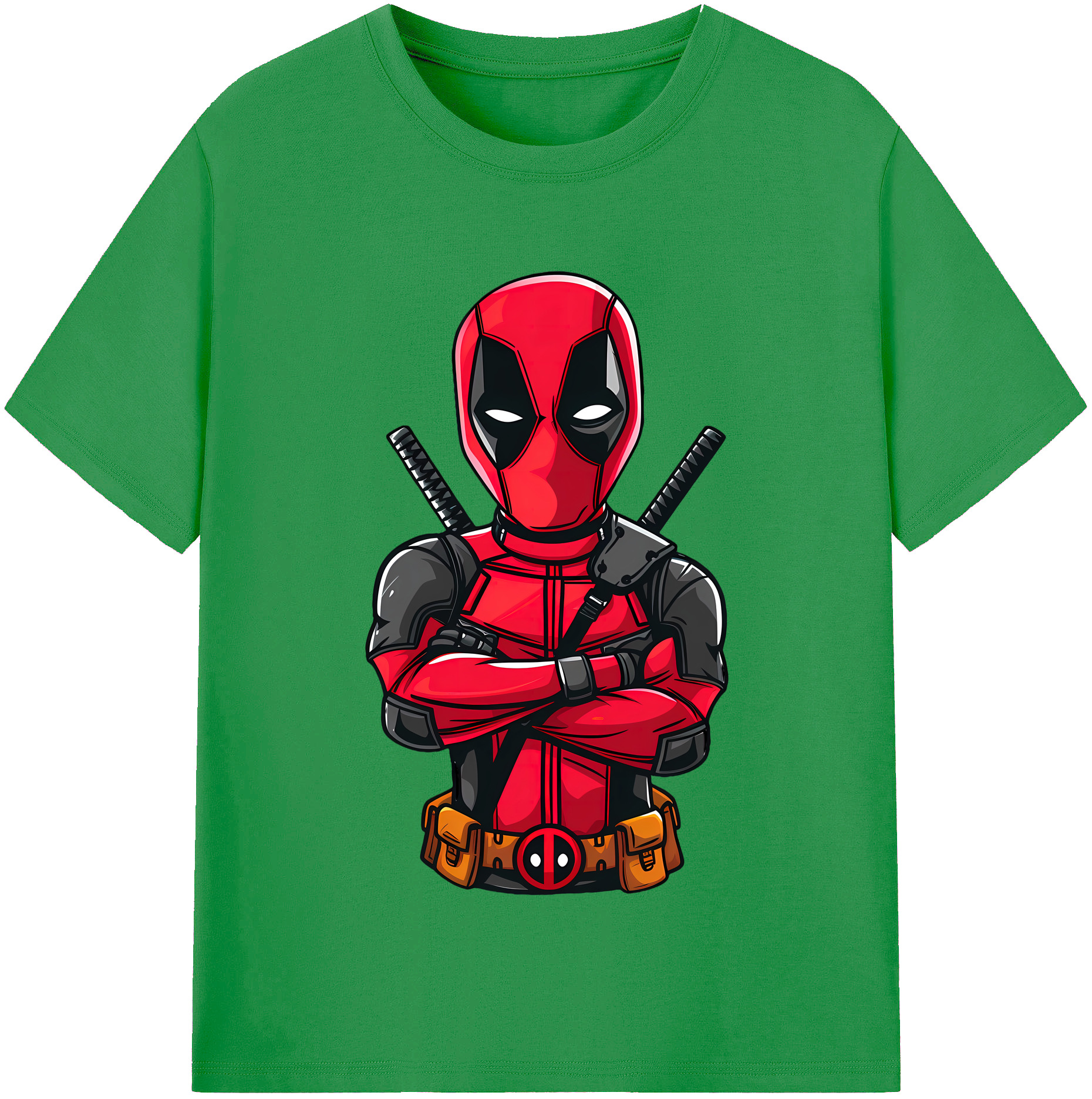 （画像用） Deadpool デッドプール レディースカジュアルプリントTシャツ（綿100％）