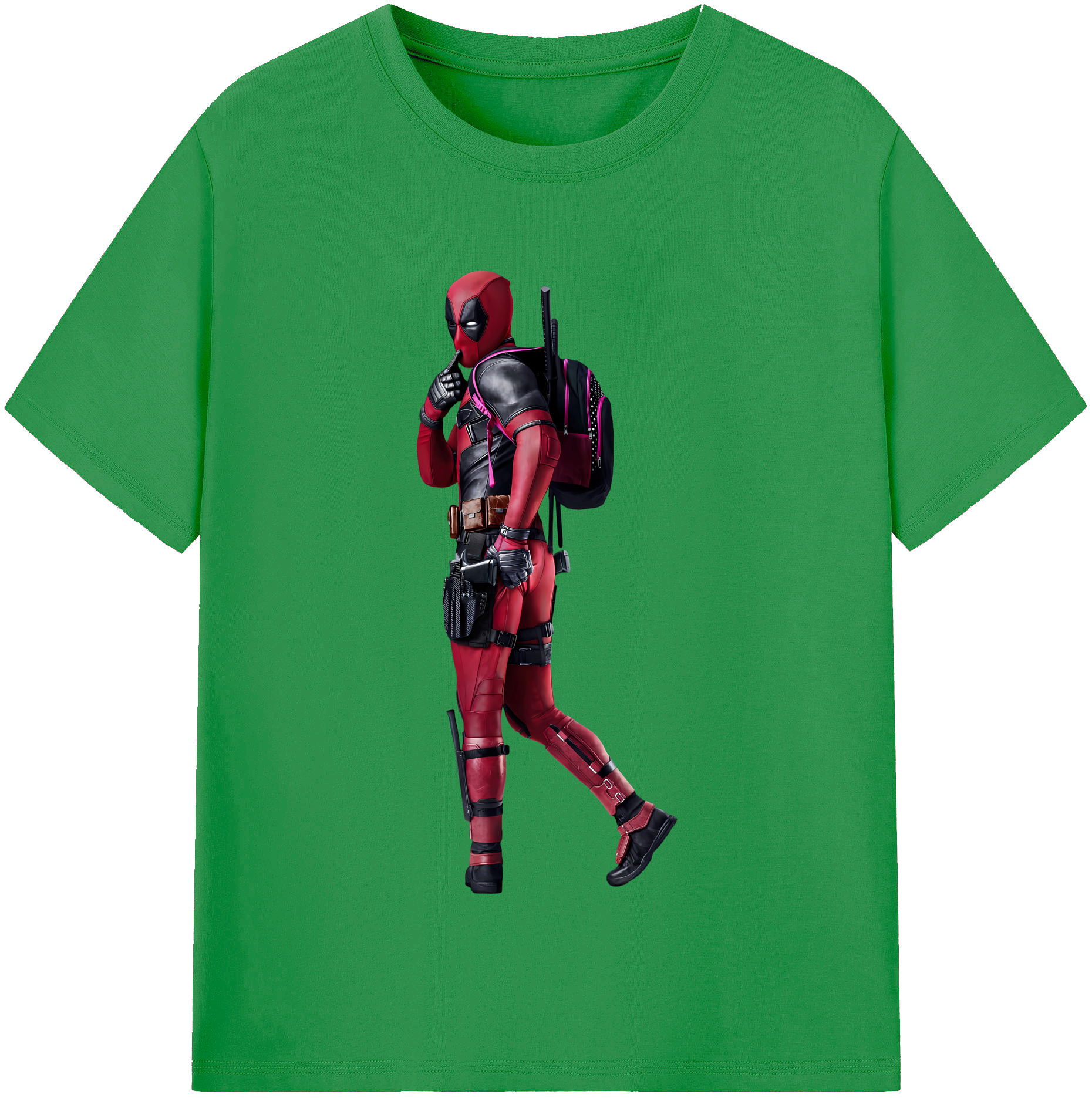 （画像用） Deadpool デッドプール レディースカジュアルプリントTシャツ（綿100％）