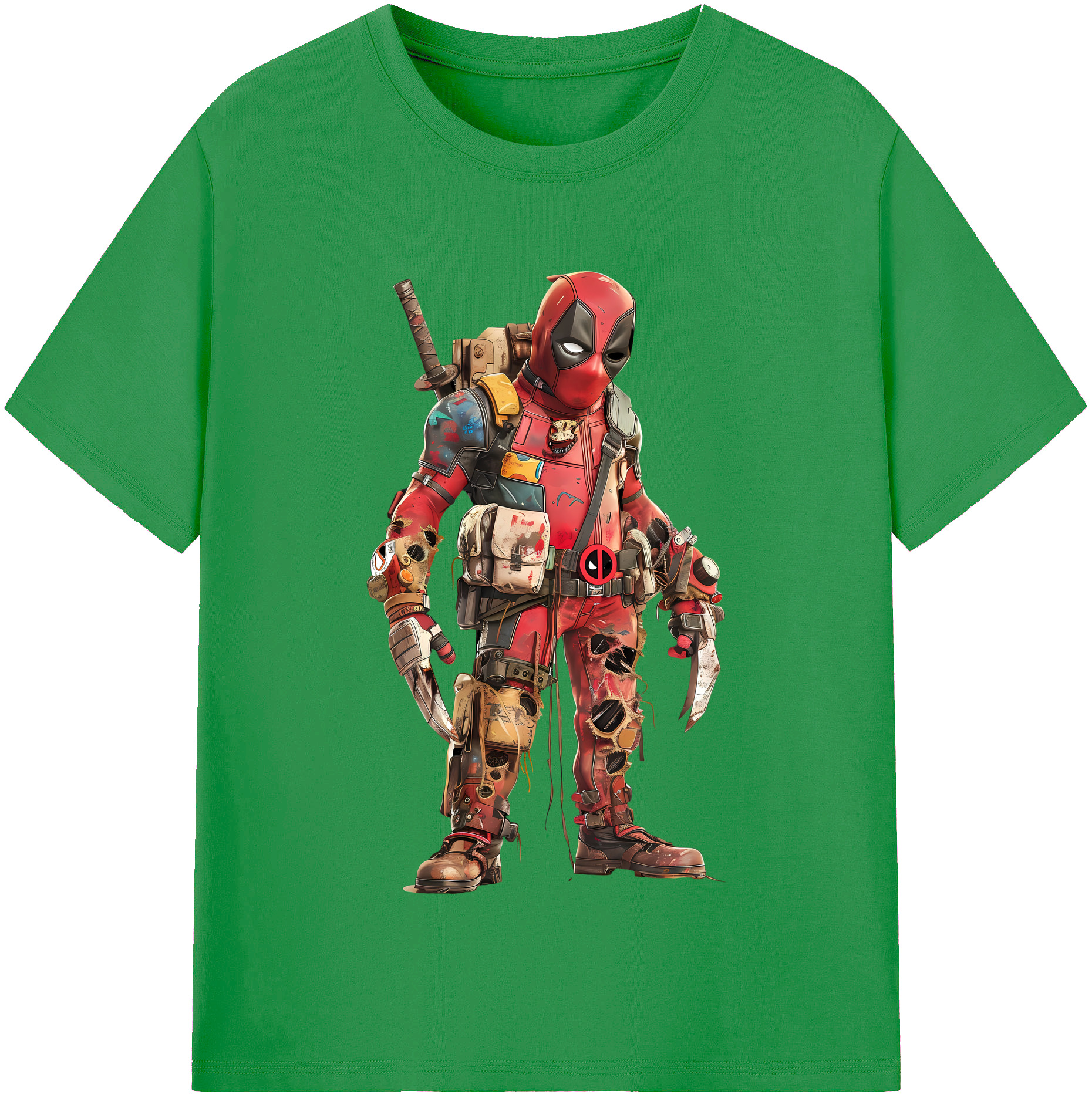 （画像用） Deadpool デッドプール レディースカジュアルプリントTシャツ（綿100％）