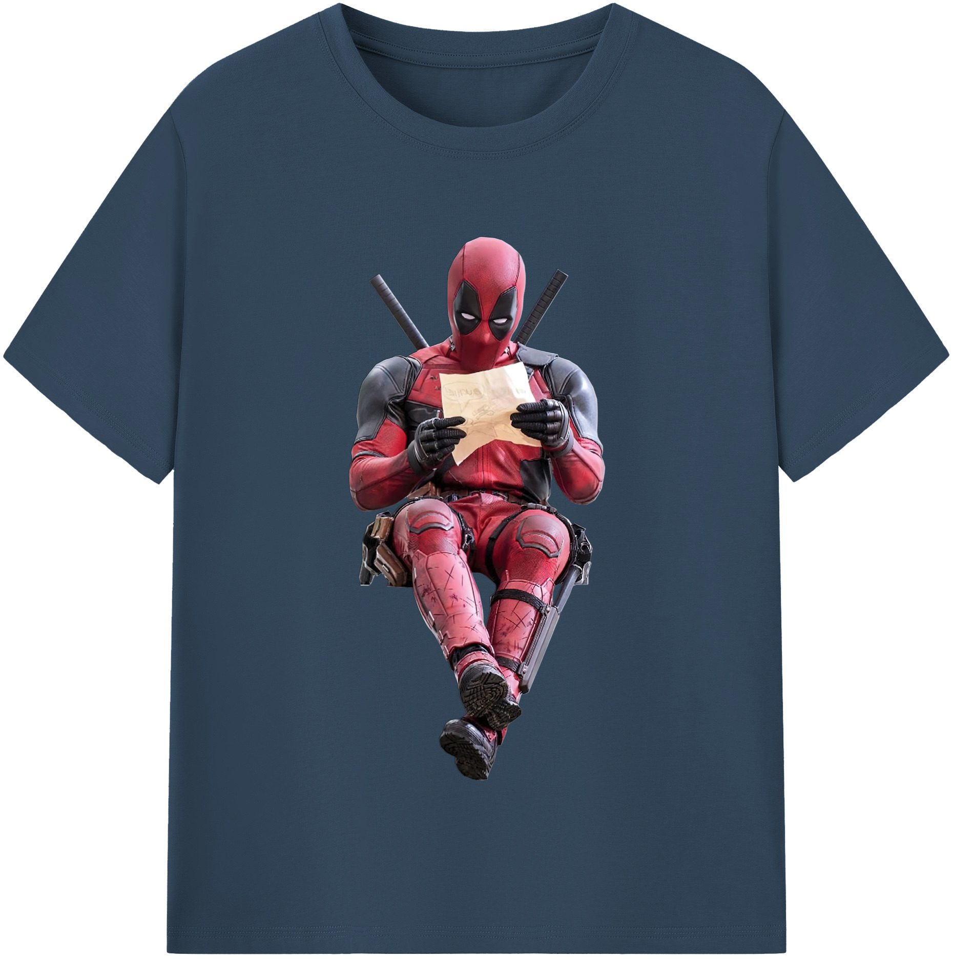 （画像用） Deadpool デッドプール レディースカジュアルプリントTシャツ（綿100％）