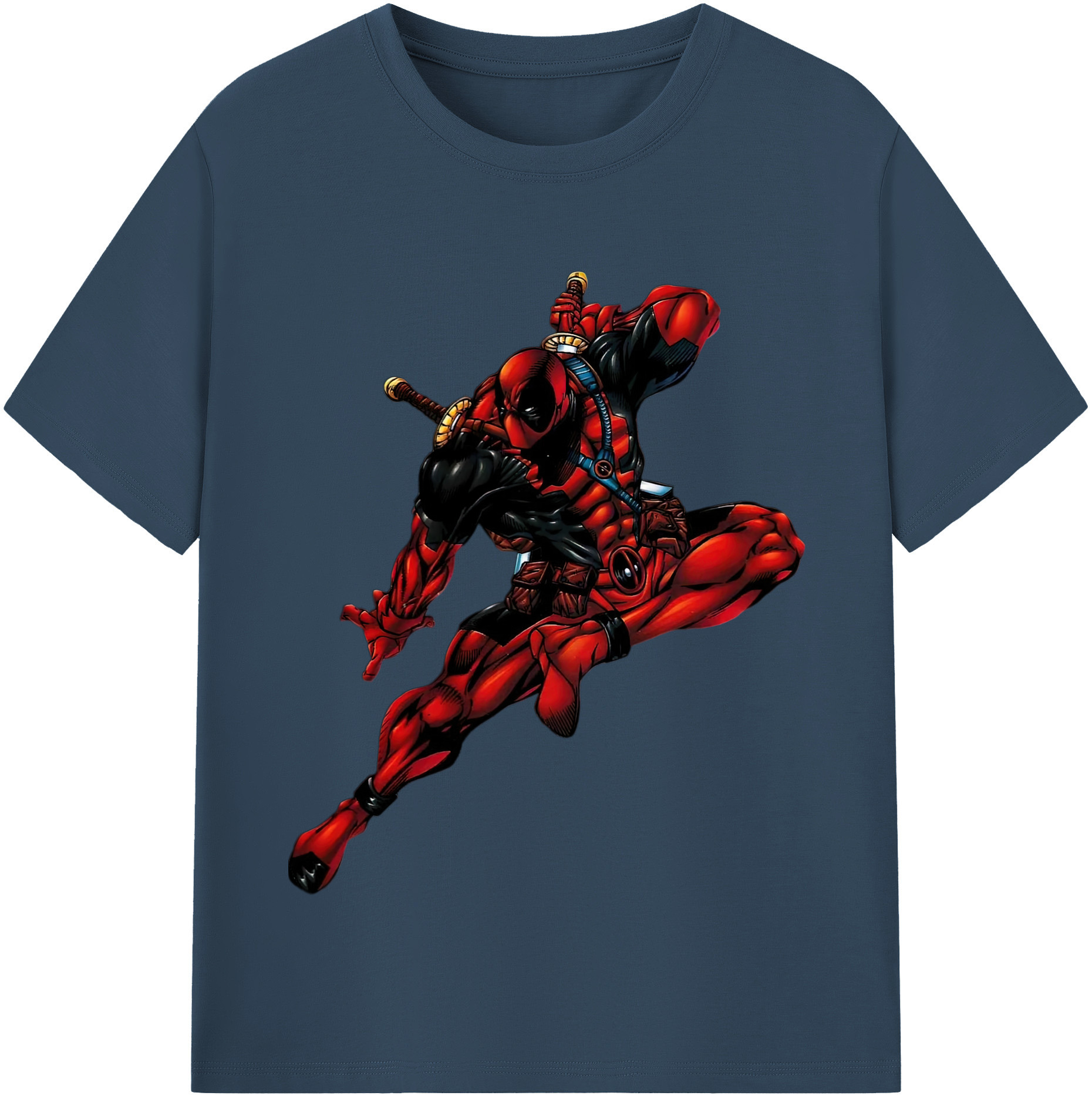 （画像用） Deadpool デッドプール レディースカジュアルプリントTシャツ（綿100％）