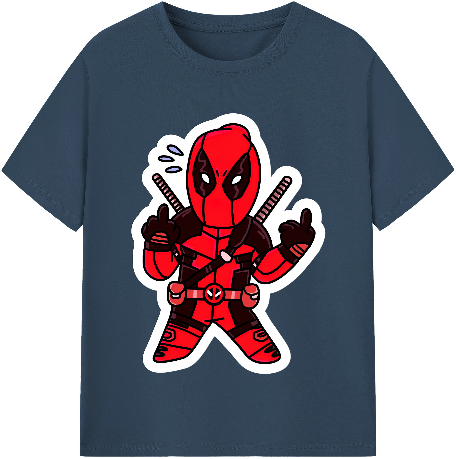 （画像用） Deadpool デッドプール レディースカジュアルプリントTシャツ（綿100％）