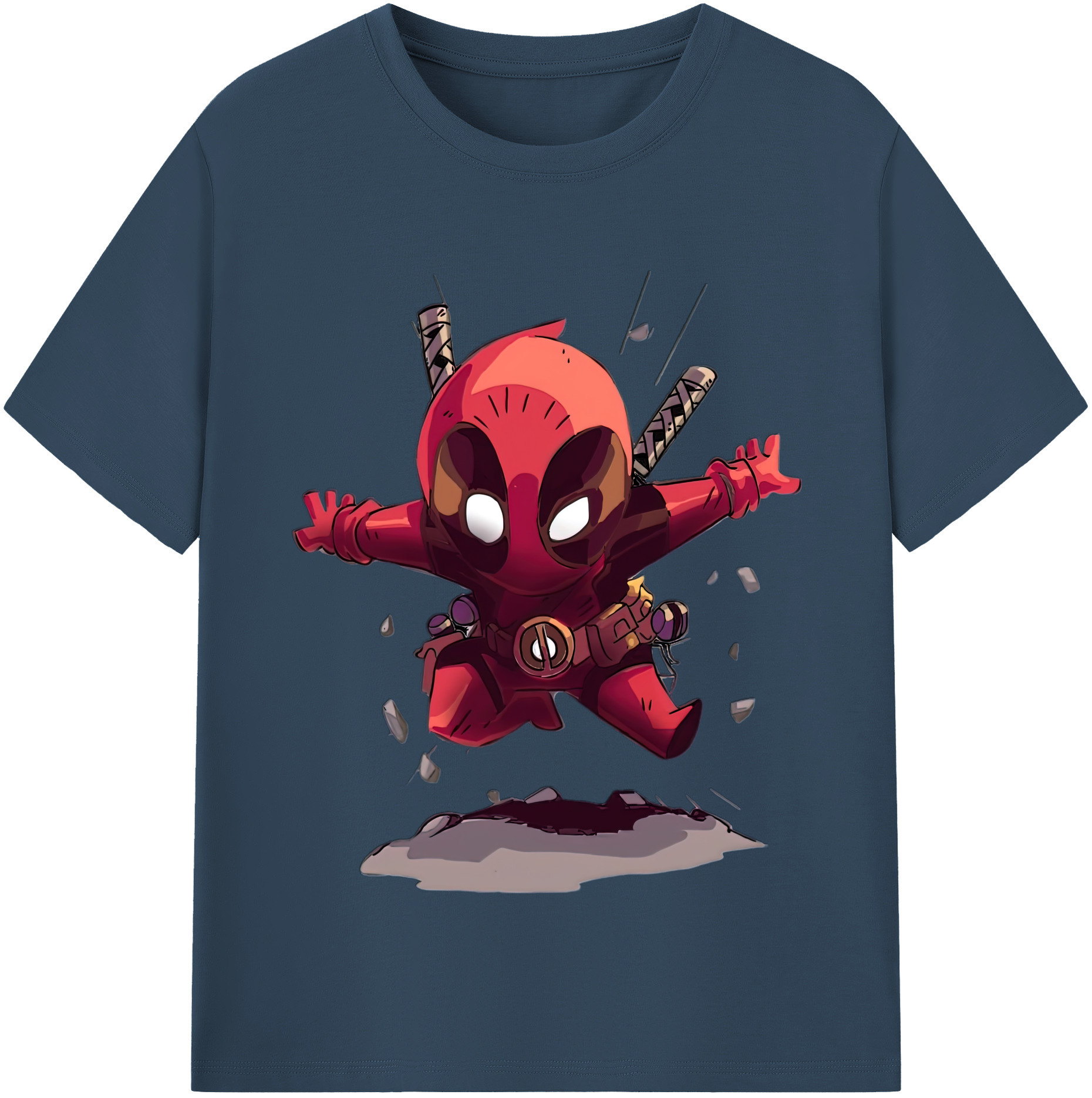 （画像用） Deadpool デッドプール レディースカジュアルプリントTシャツ（綿100％）