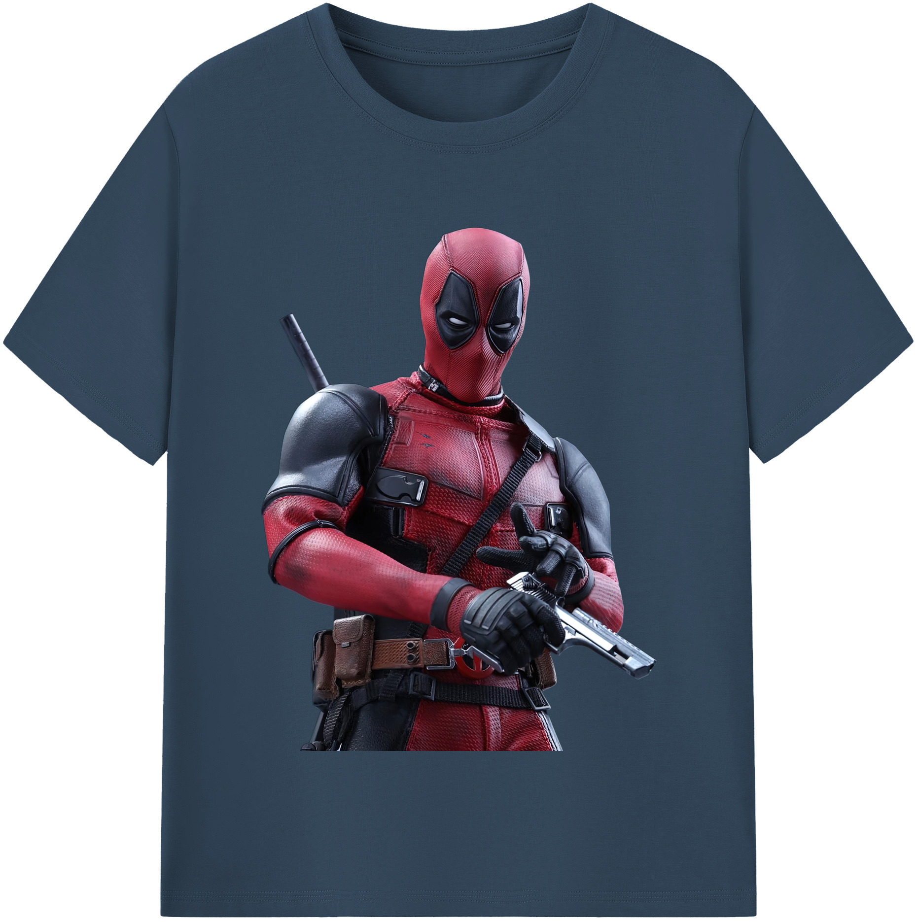 （画像用） Deadpool デッドプール レディースカジュアルプリントTシャツ（綿100％）