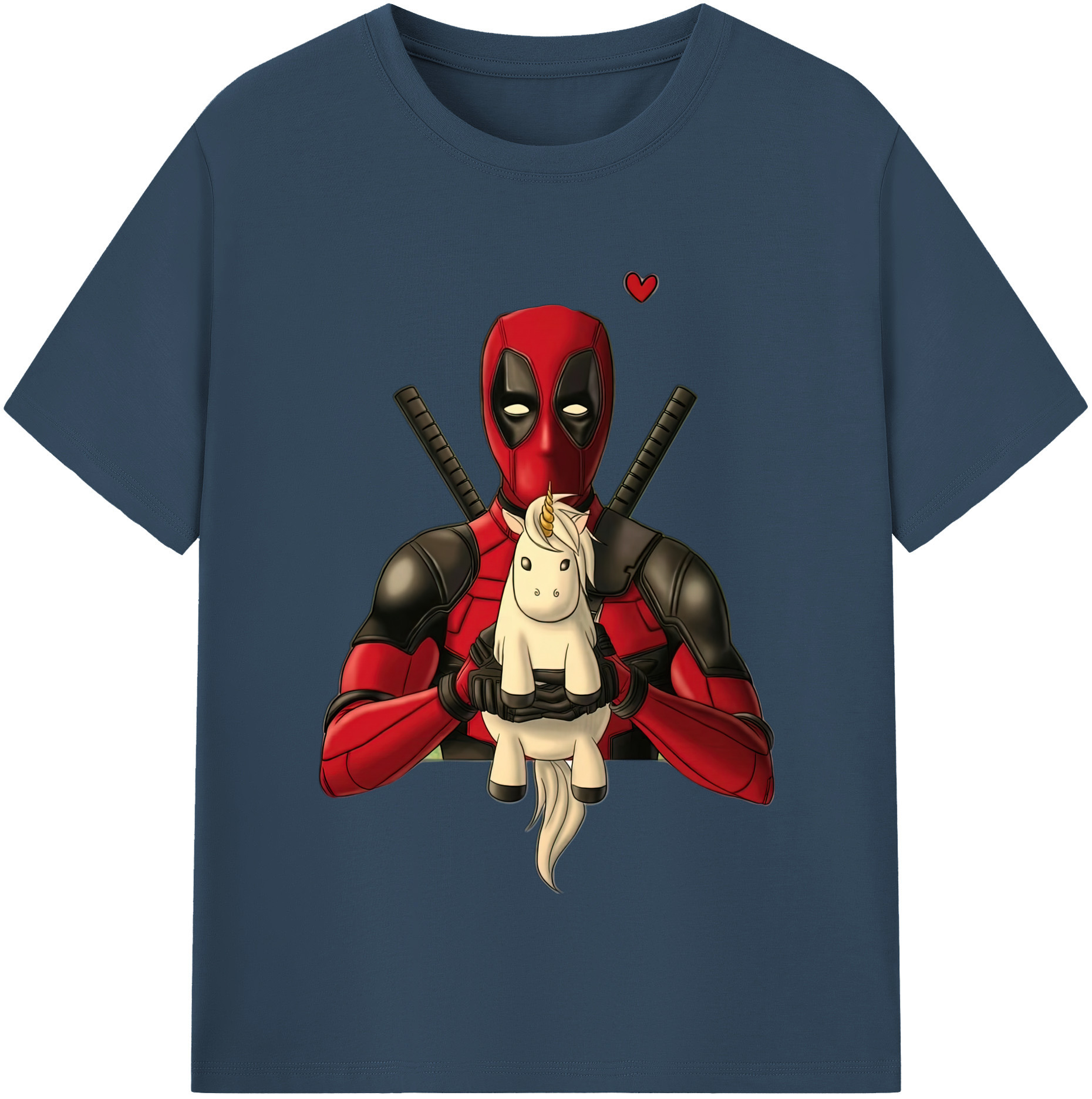 （画像用） Deadpool デッドプール レディースカジュアルプリントTシャツ（綿100％）