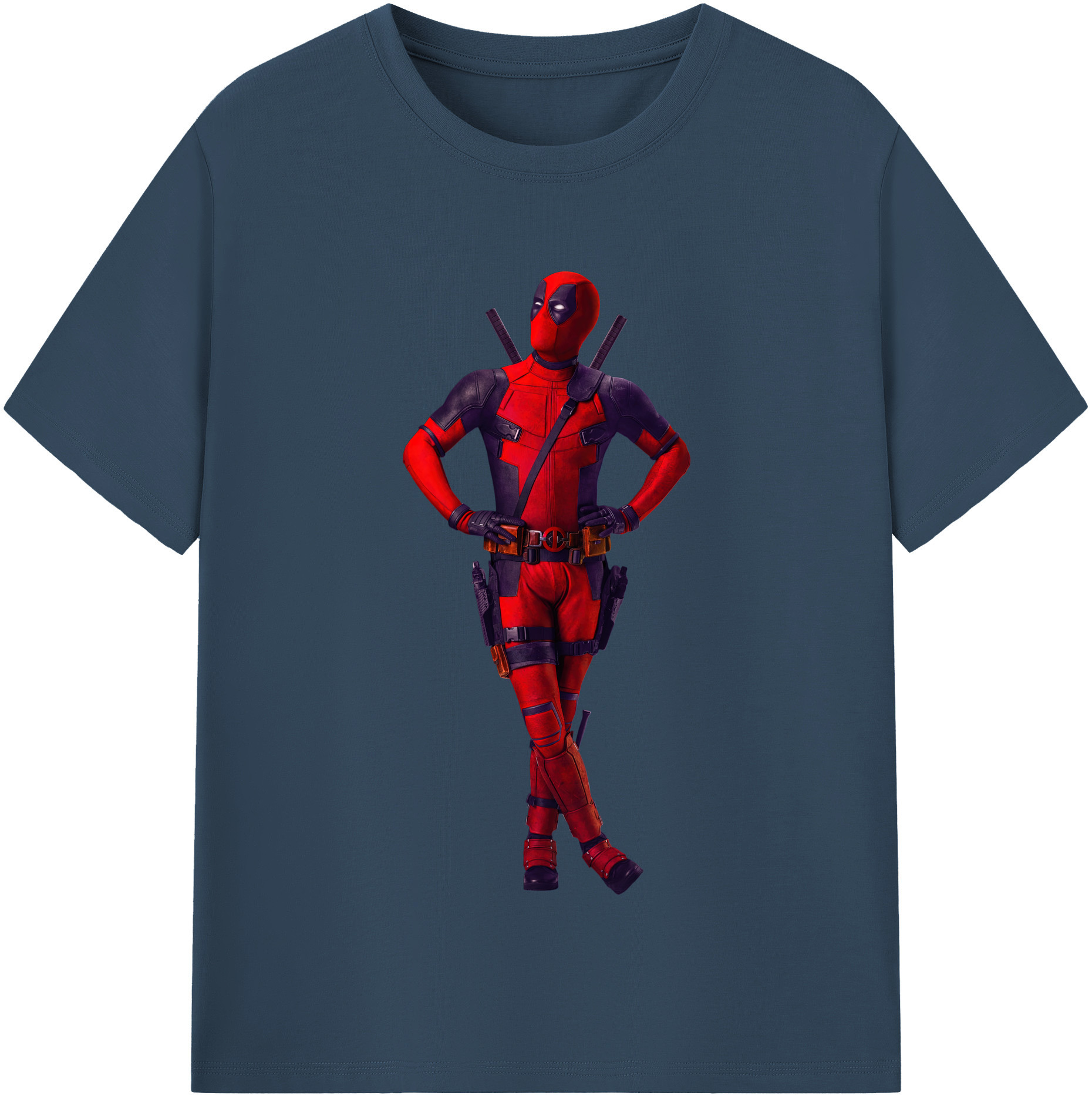 （画像用） Deadpool デッドプール レディースカジュアルプリントTシャツ（綿100％）
