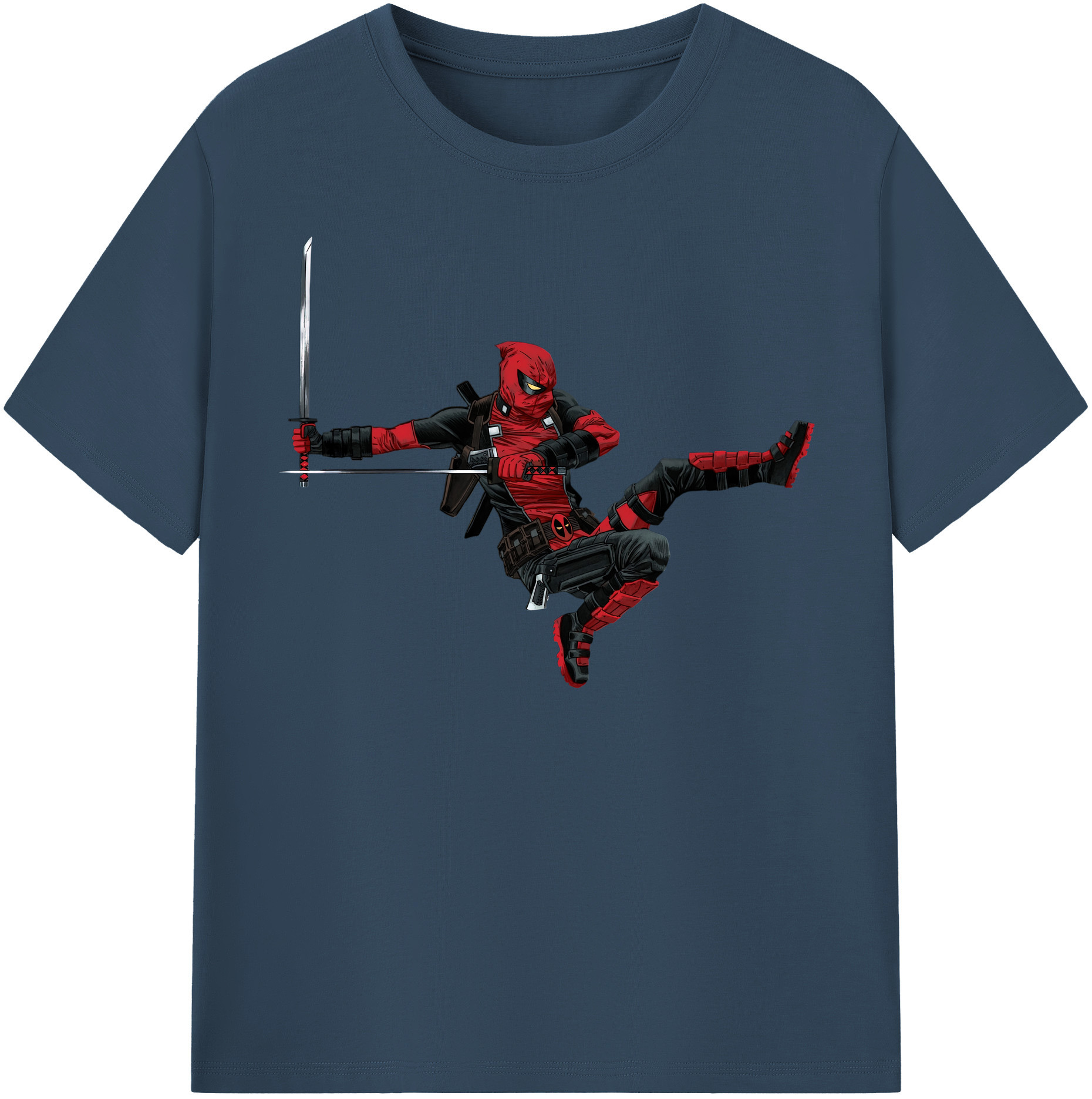 （画像用） Deadpool デッドプール レディースカジュアルプリントTシャツ（綿100％）