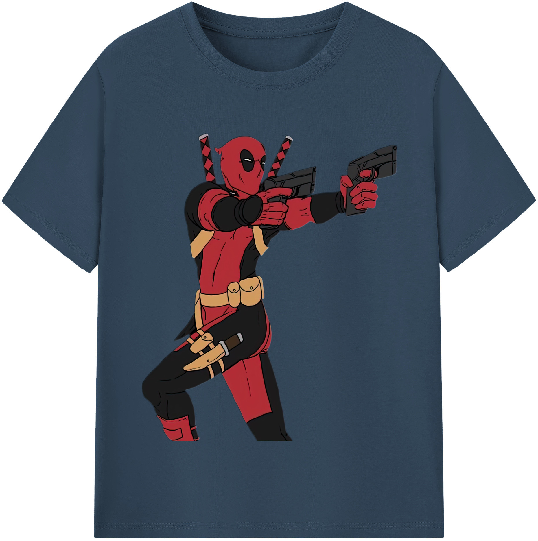 （画像用） Deadpool デッドプール レディースカジュアルプリントTシャツ（綿100％）
