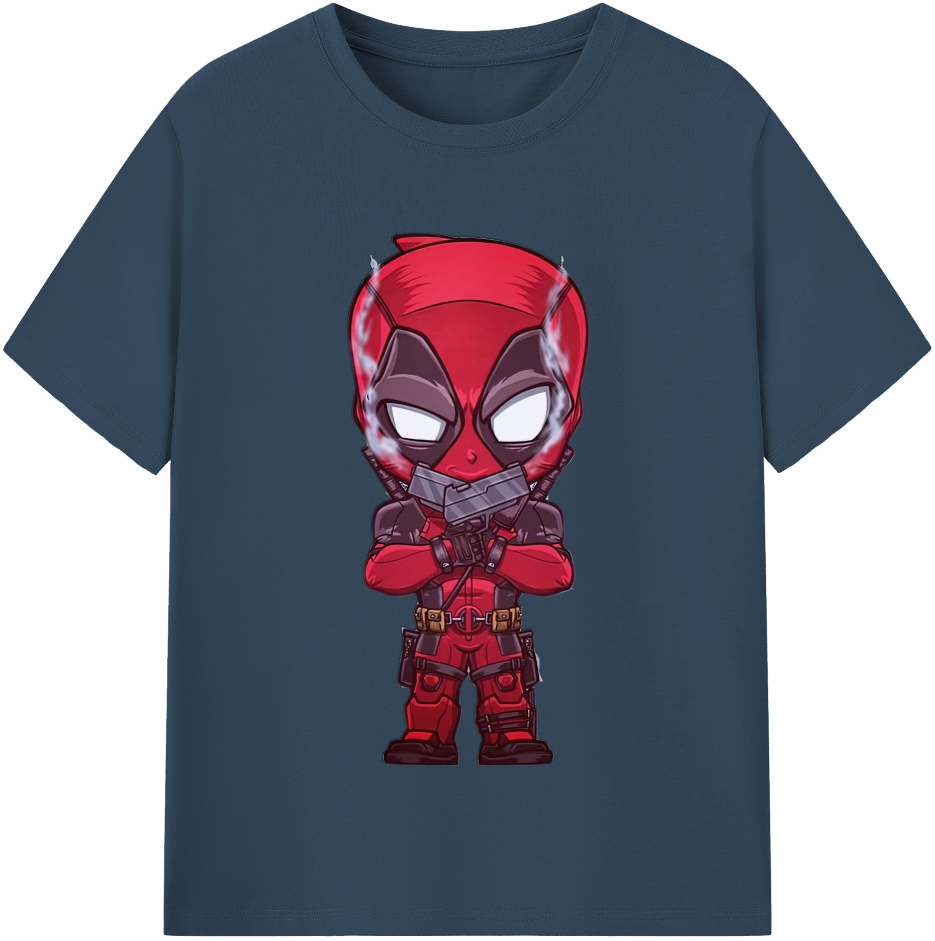 （画像用） Deadpool デッドプール レディースカジュアルプリントTシャツ（綿100％）