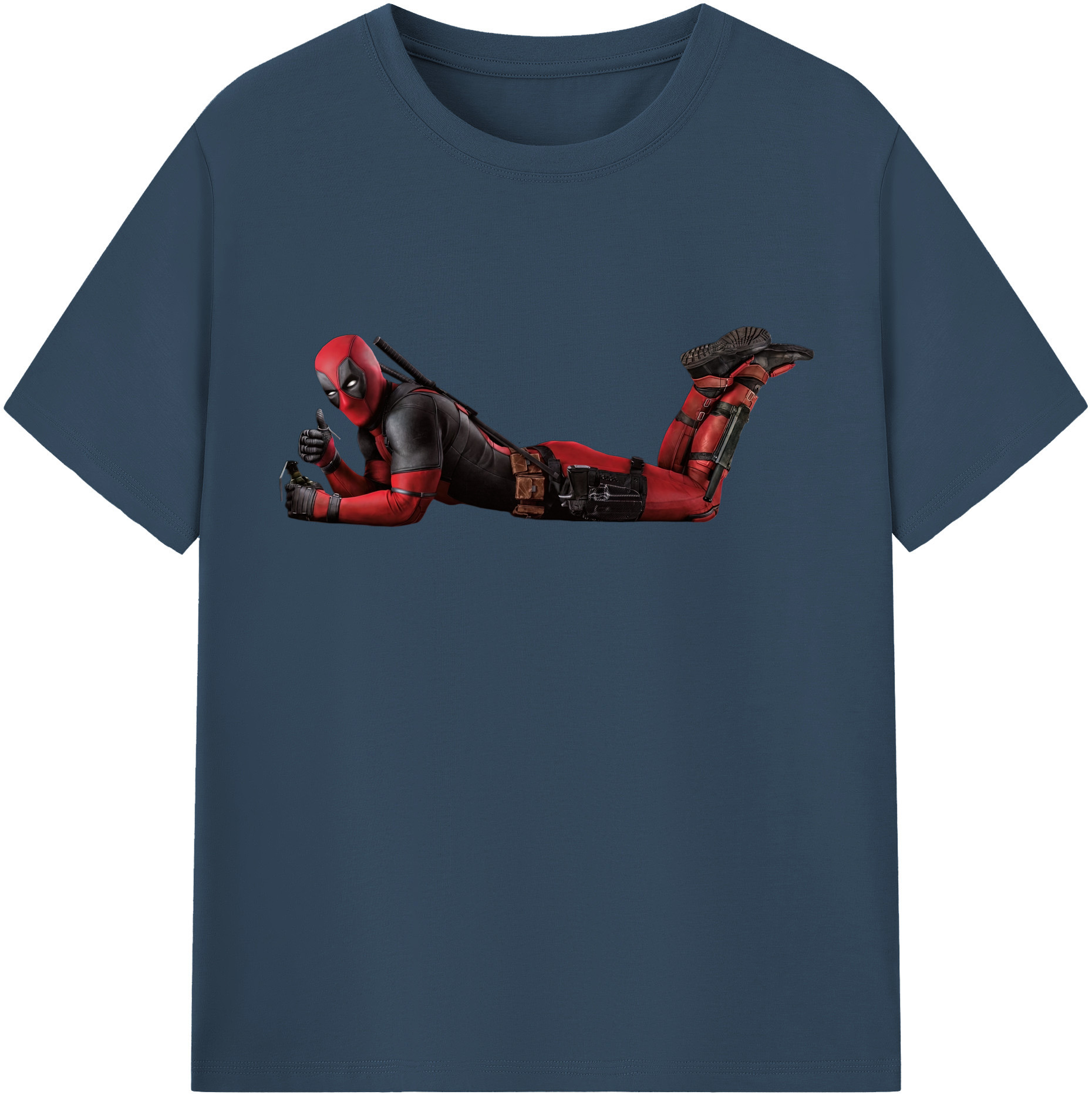 （画像用） Deadpool デッドプール レディースカジュアルプリントTシャツ（綿100％）