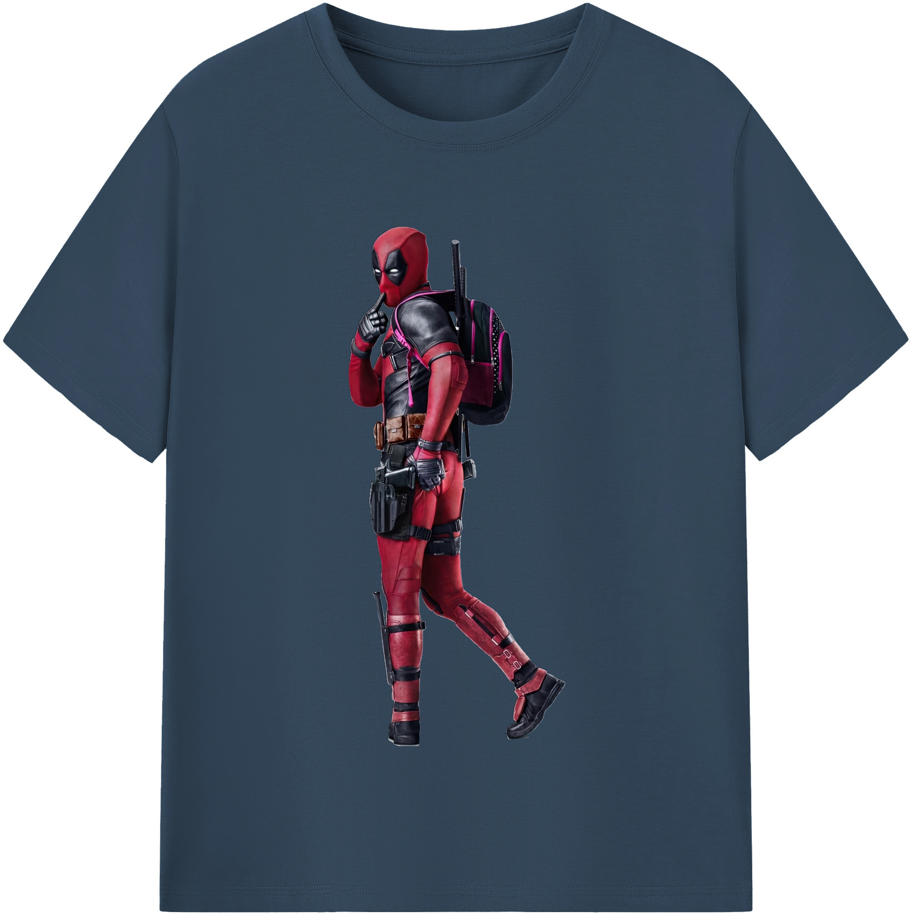 （画像用） Deadpool デッドプール レディースカジュアルプリントTシャツ（綿100％）