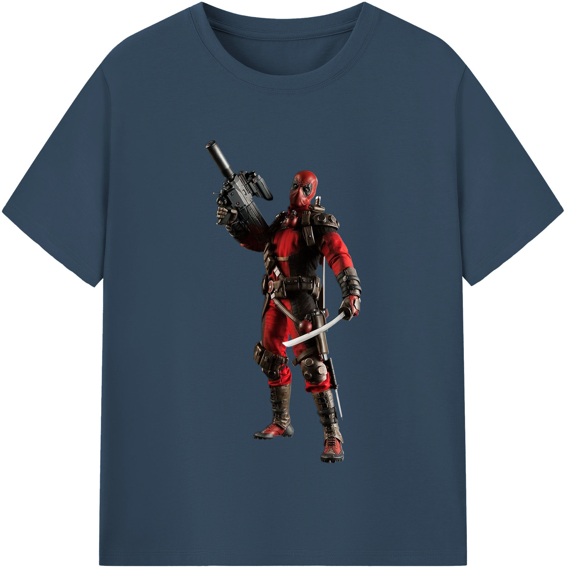 （画像用） Deadpool デッドプール レディースカジュアルプリントTシャツ（綿100％）