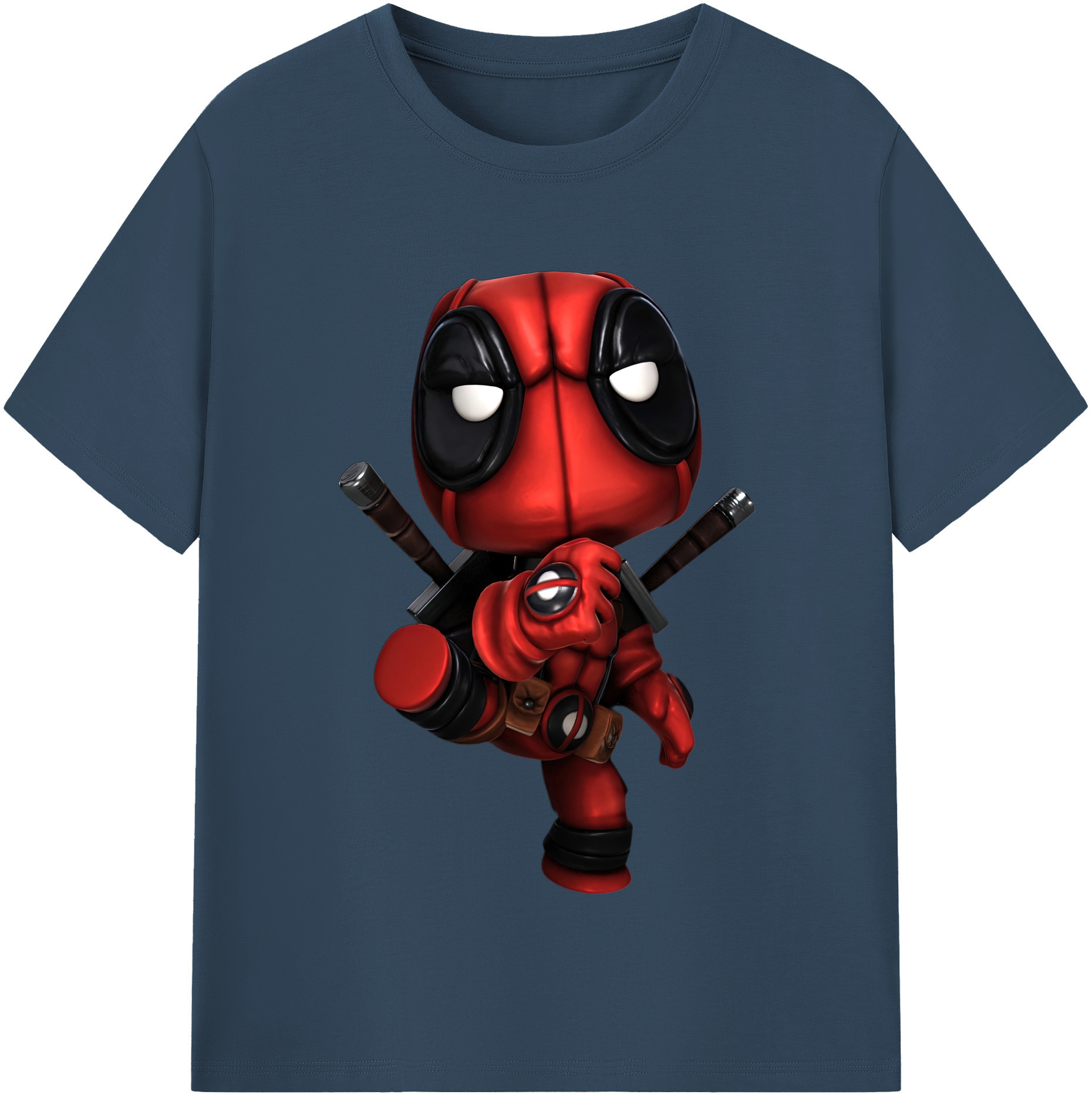 （画像用） Deadpool デッドプール レディースカジュアルプリントTシャツ（綿100％）