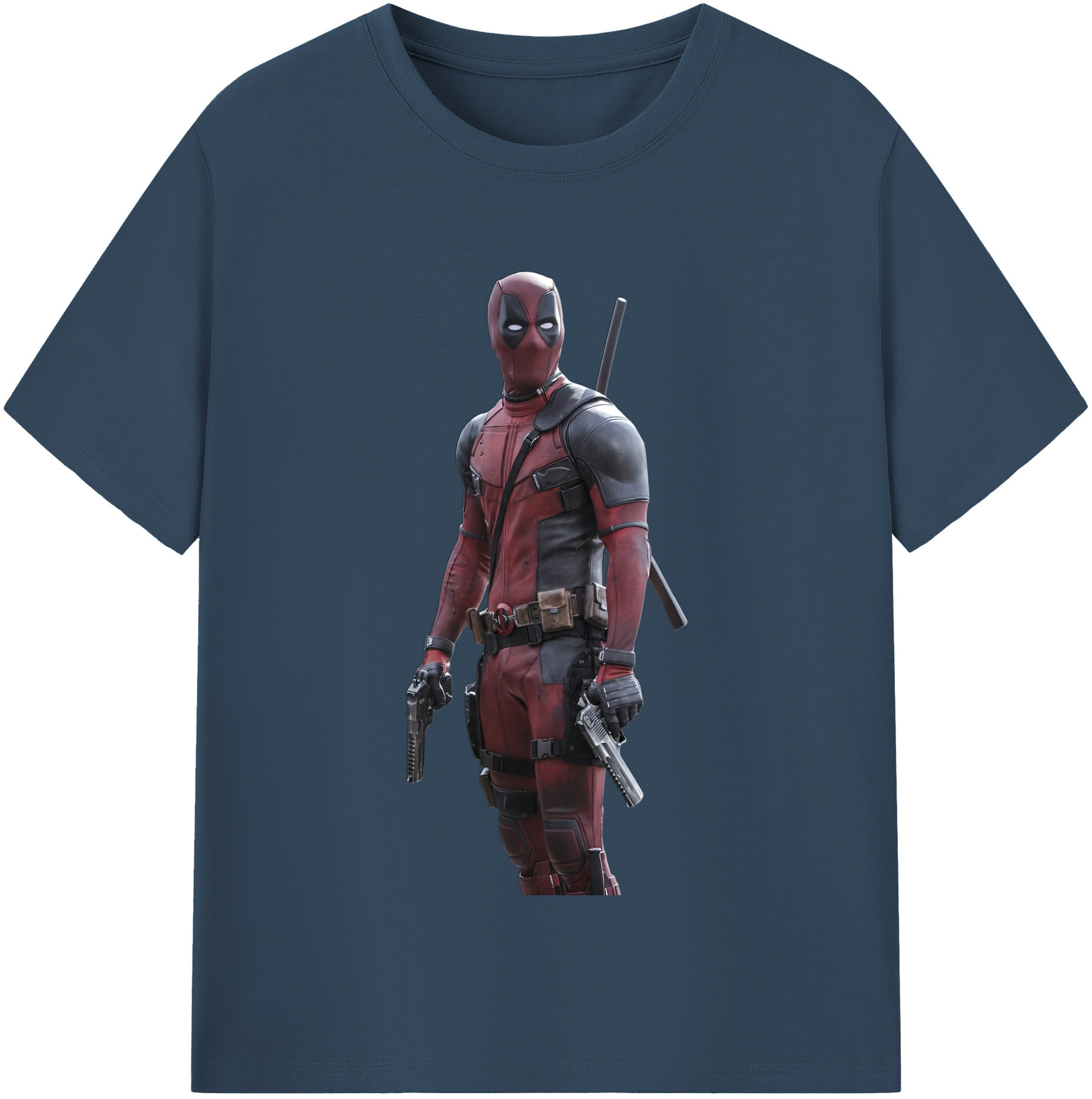（画像用） Deadpool デッドプール レディースカジュアルプリントTシャツ（綿100％）