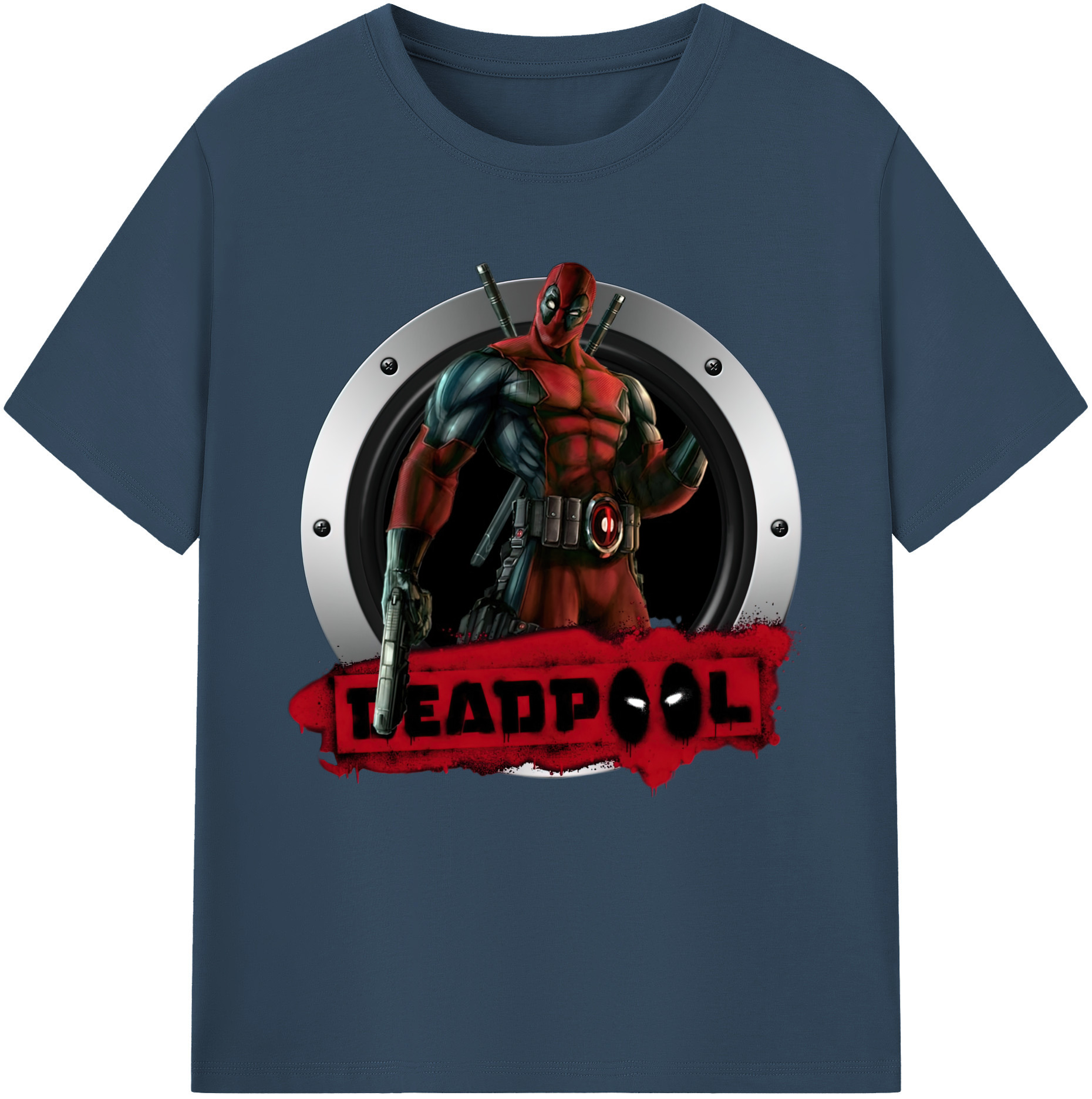 （画像用） Deadpool デッドプール レディースカジュアルプリントTシャツ（綿100％）