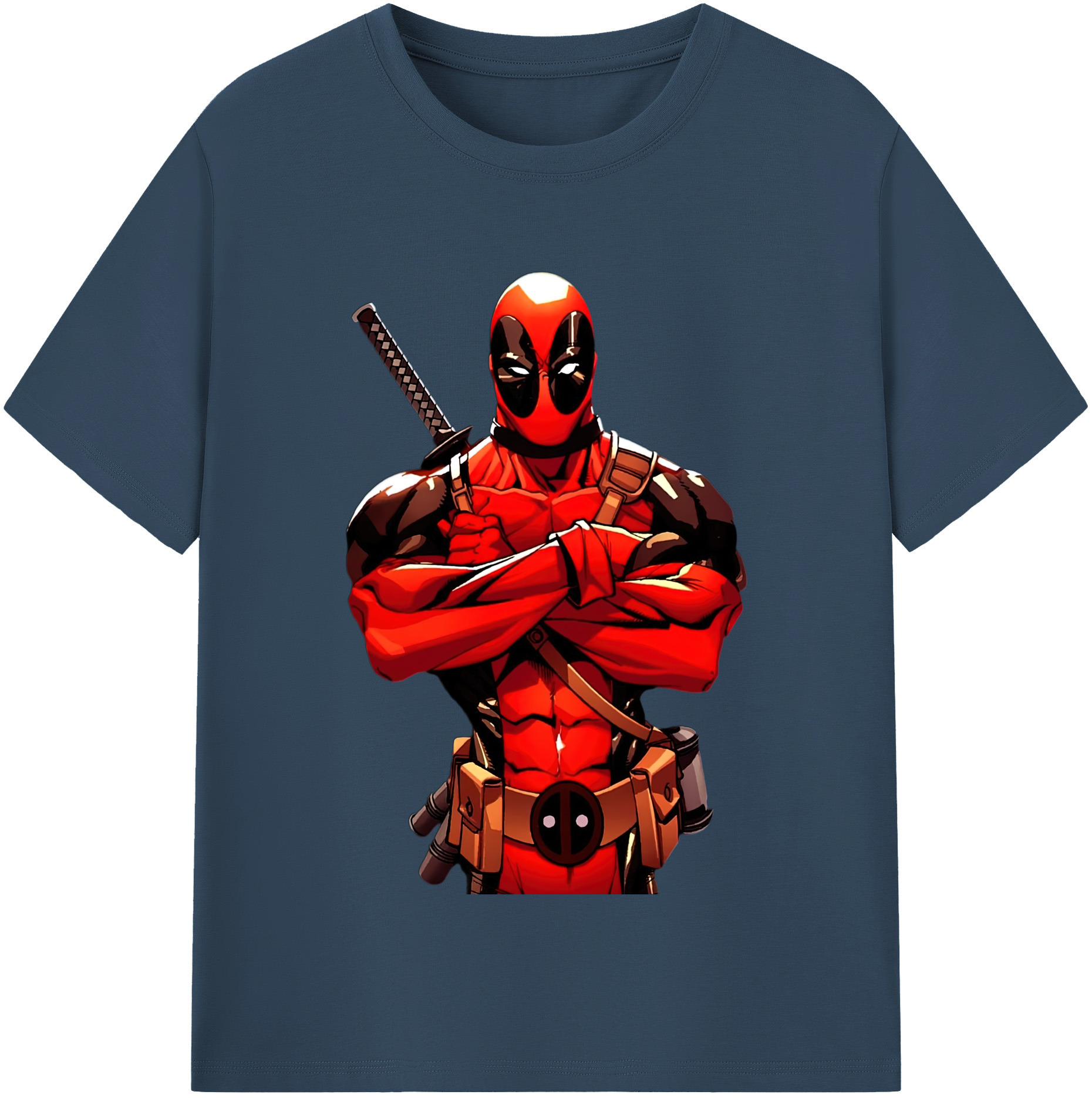 （画像用） Deadpool デッドプール レディースカジュアルプリントTシャツ（綿100％）