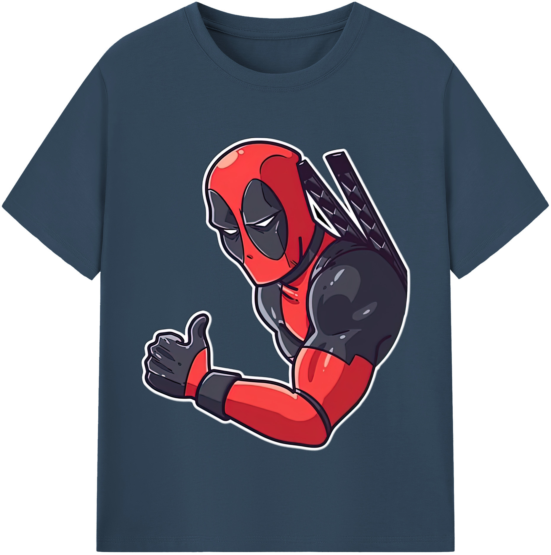（画像用） Deadpool デッドプール レディースカジュアルプリントTシャツ（綿100％）